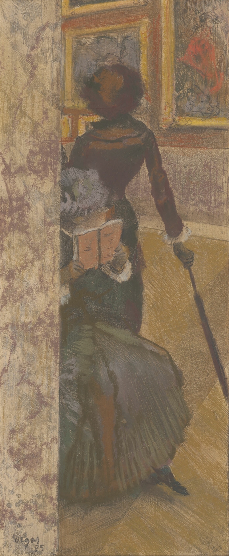 Mary Cassatt at the Louvre; The Paintings Gallery (1885)