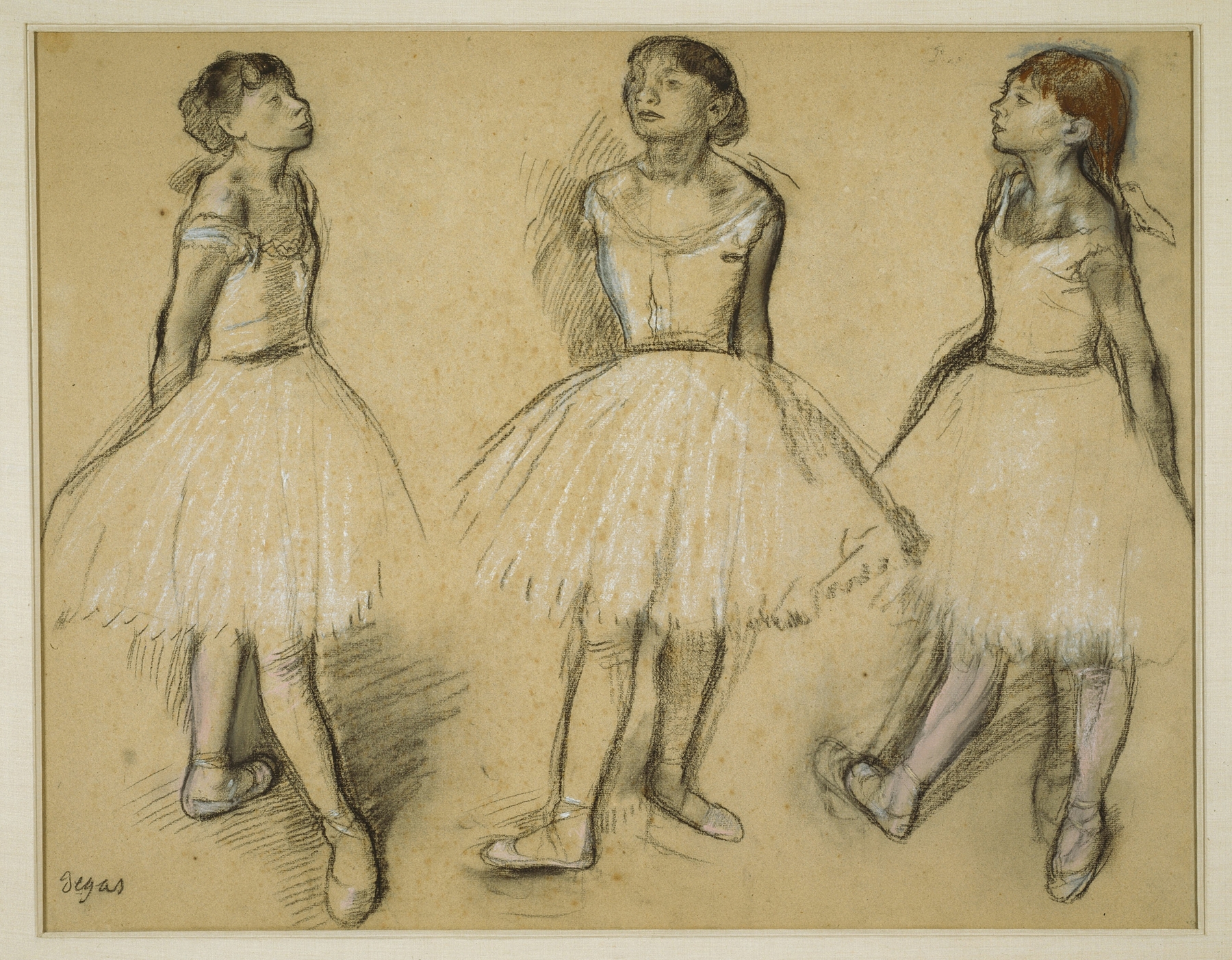 Three Studies of a Dancer in Fourth Position (1879-80)