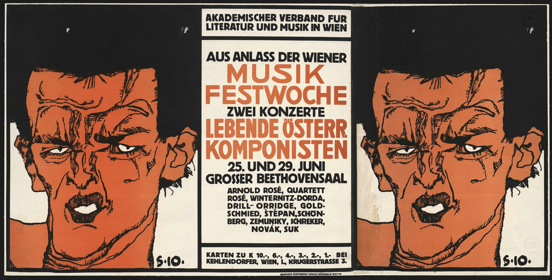 Musikfestwoche. Zwei Konzerte; Lebende Österreichische Komponisten (1912)