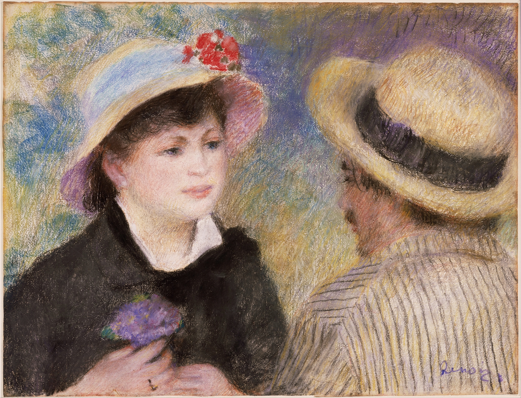 Boating Couple (said to be Aline Charigot and Renoir) (1881)