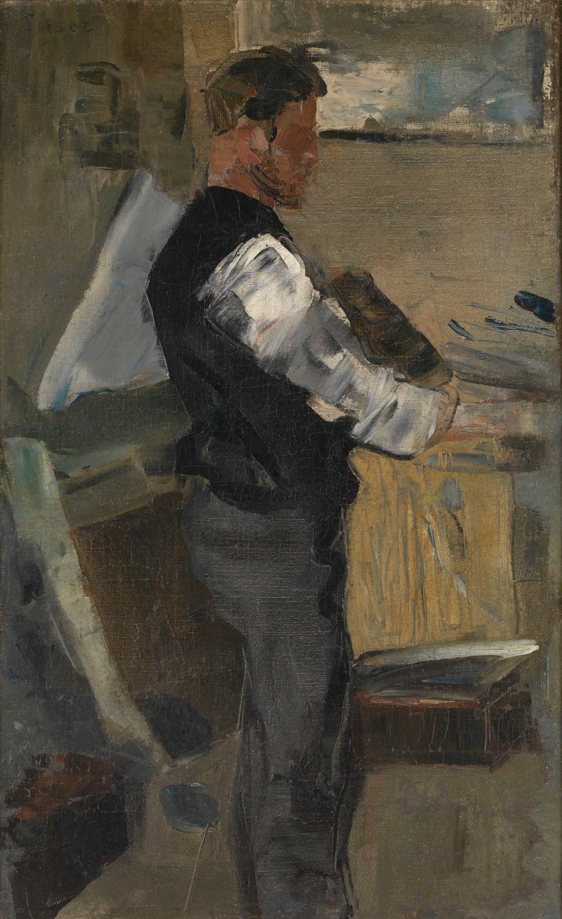 Willy Finch in the Studio (1880)