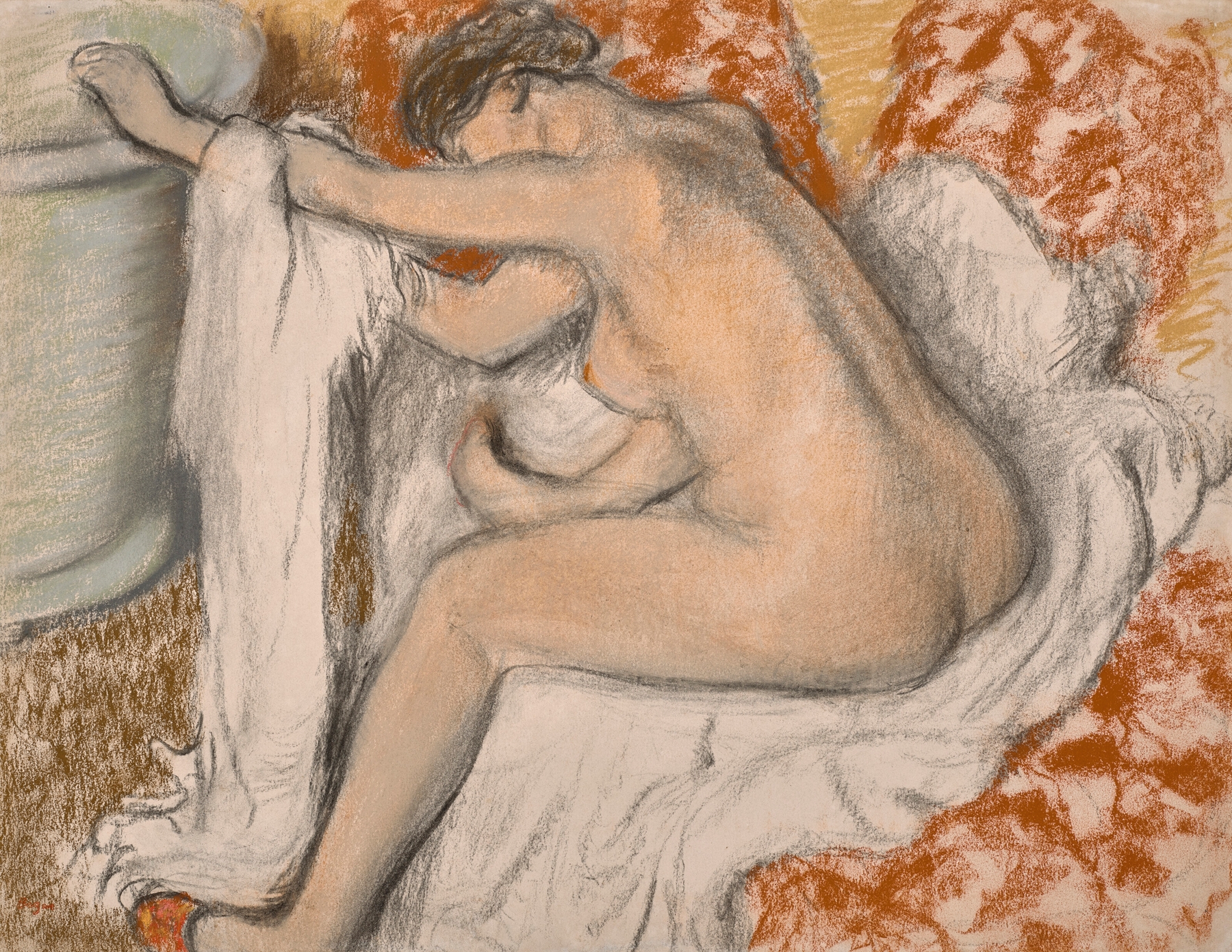 La sortie du bain (circa 1884)