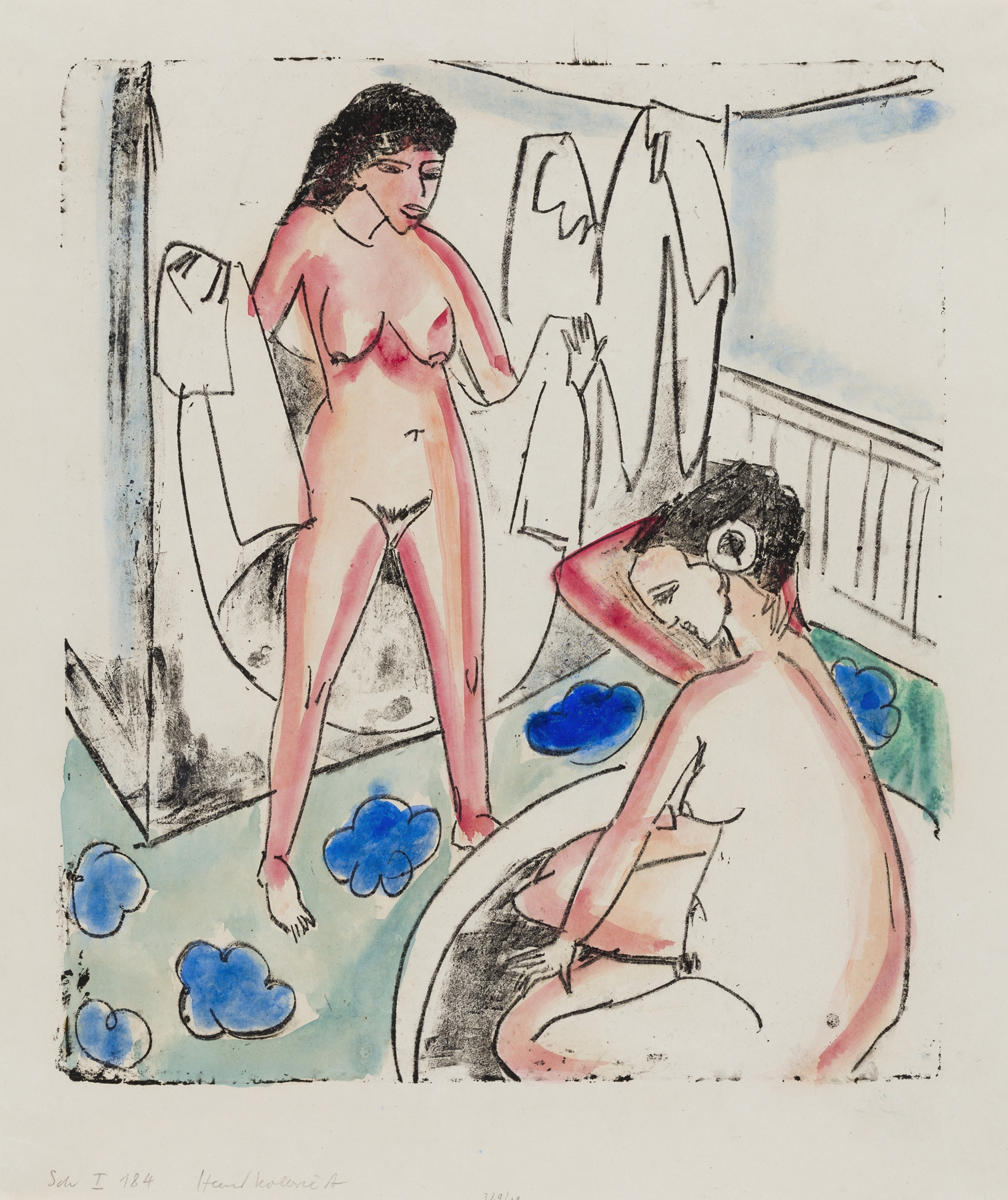 Bathing Girls in a Room (1911)