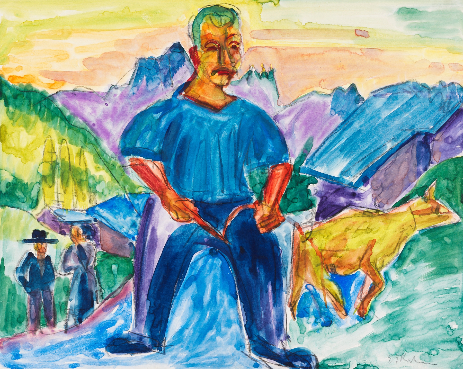 Kuh und Treiber (1919)