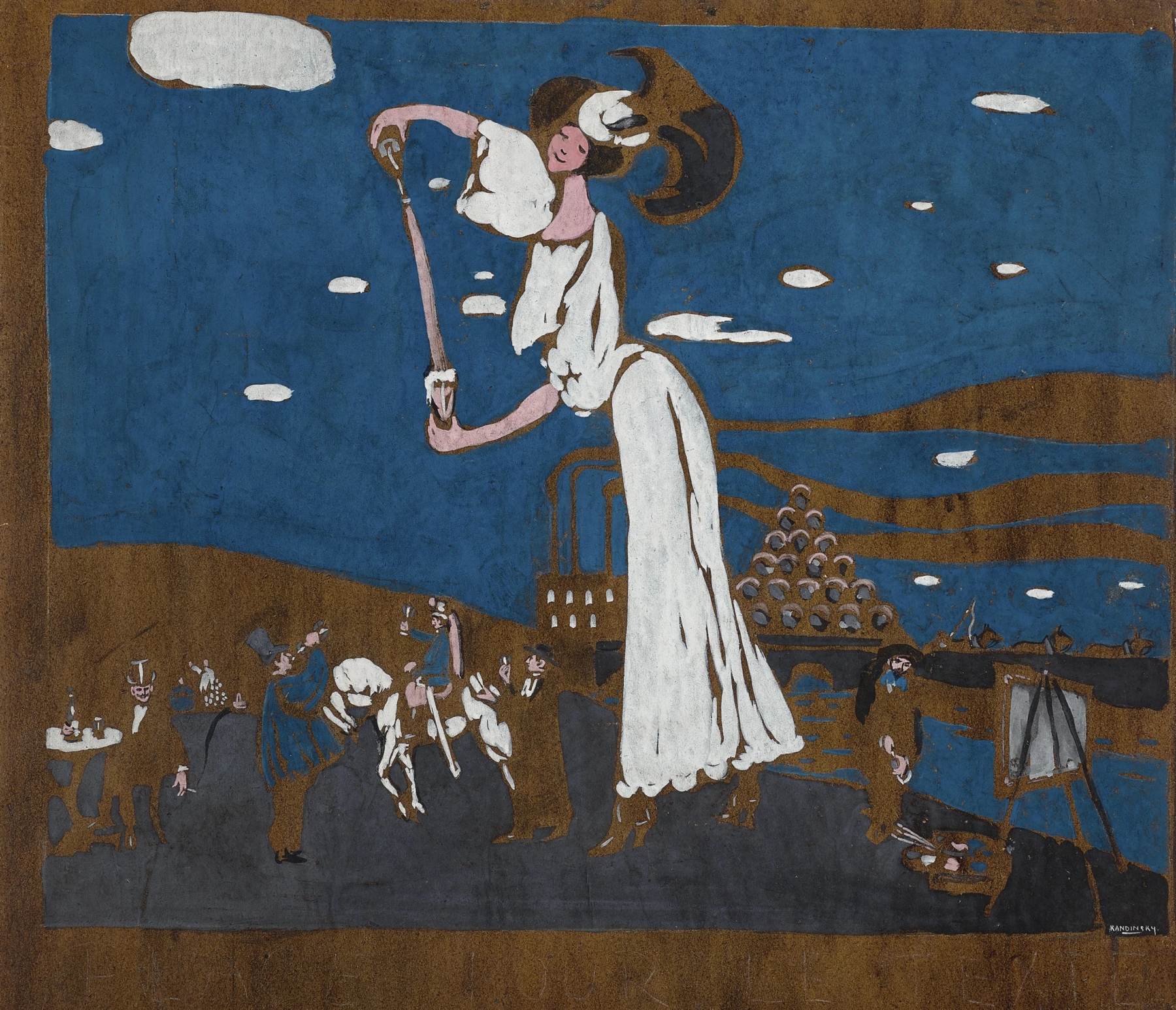 Sketch for a Poster for a French Brewery (circa 1906)