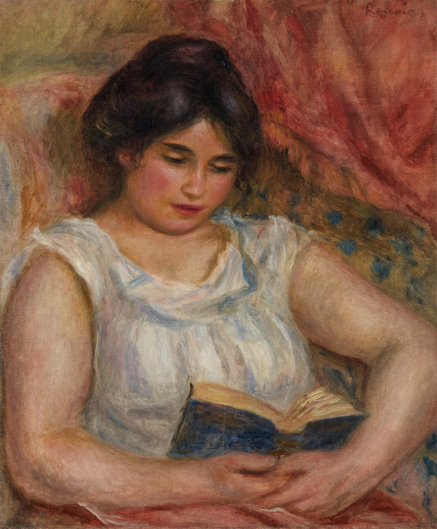 Gabrielle reading (1906)