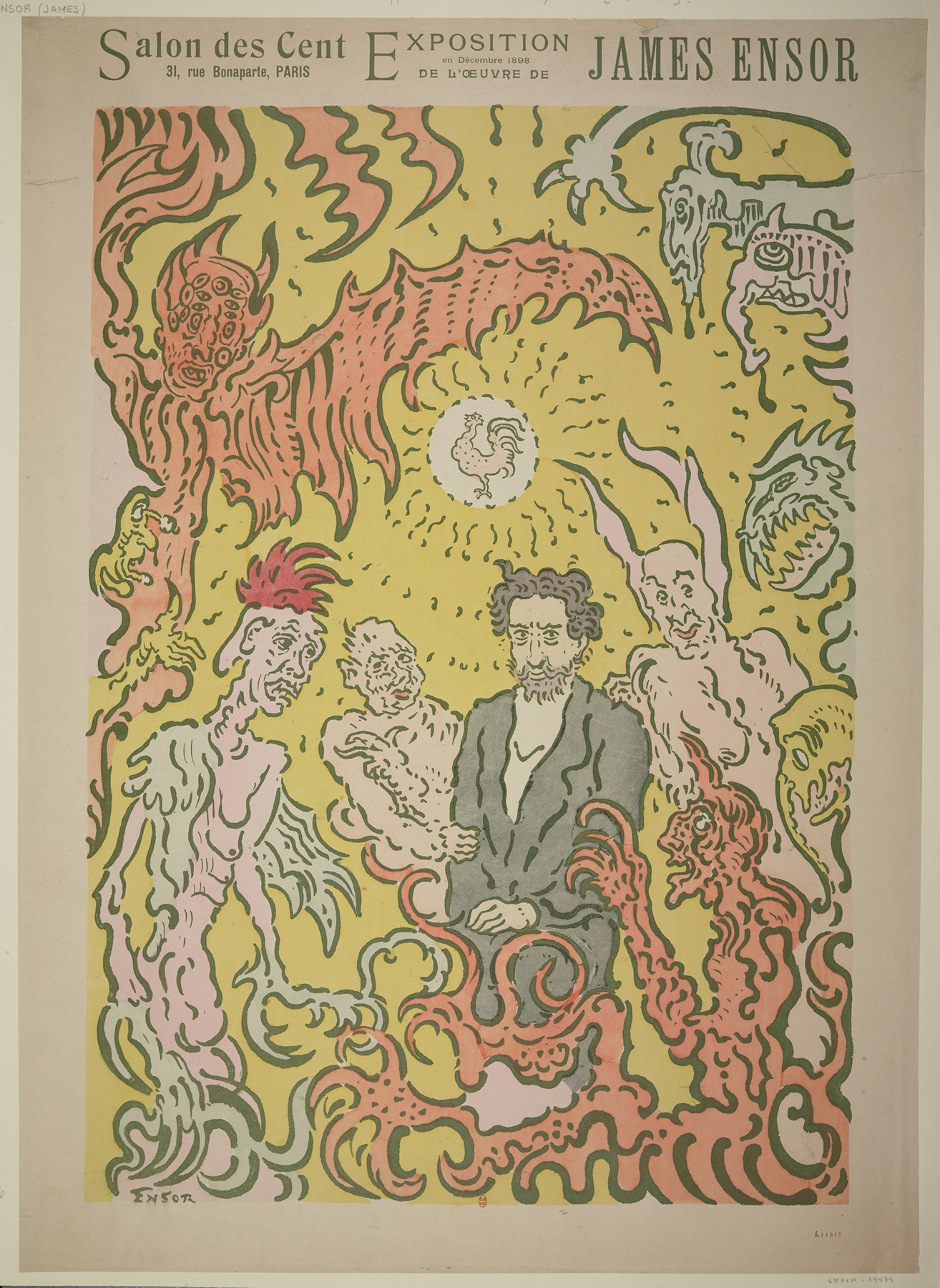 Salon des Cent, Exposition en décembre 1898 de l’oeuvre de James Ensor (1898)