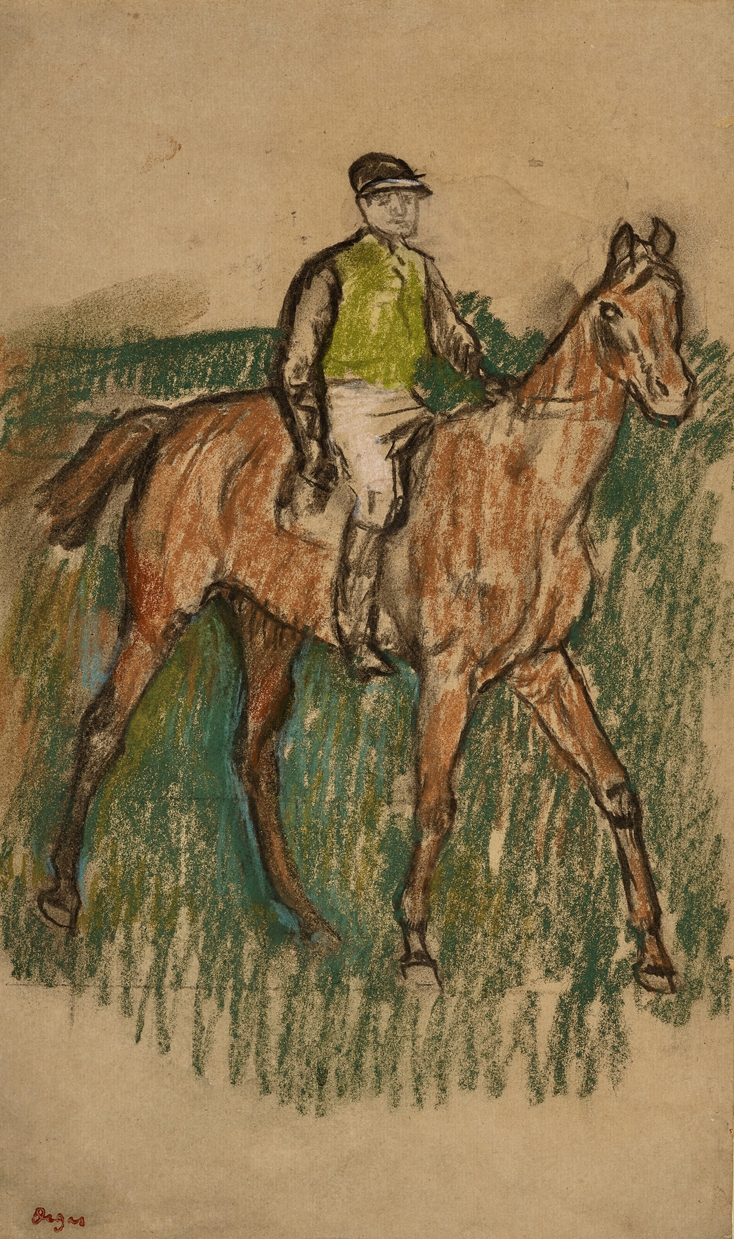 Jockey à cheval (circa 1901)