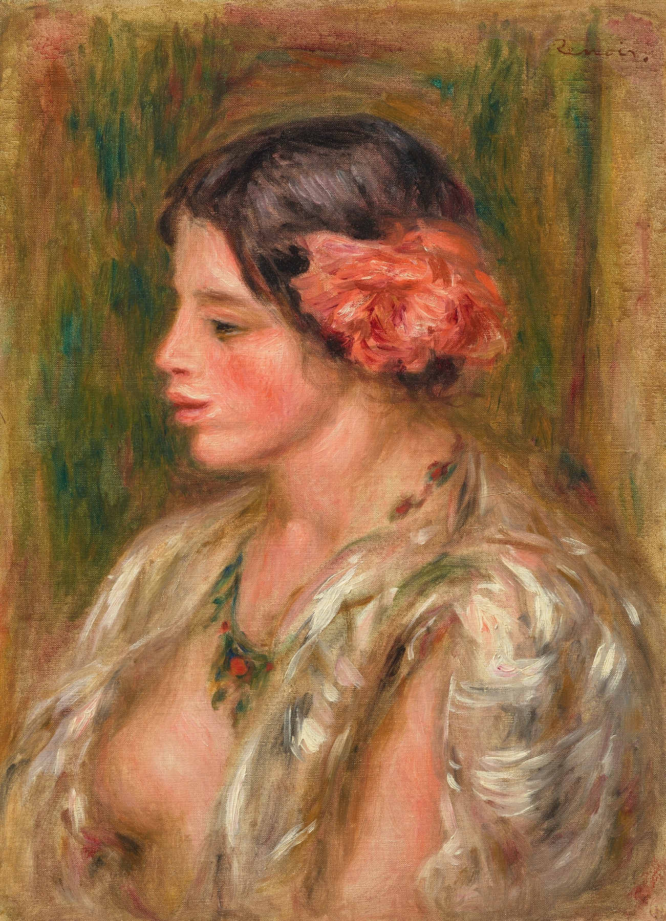 Jeune femme à la rose (1910)