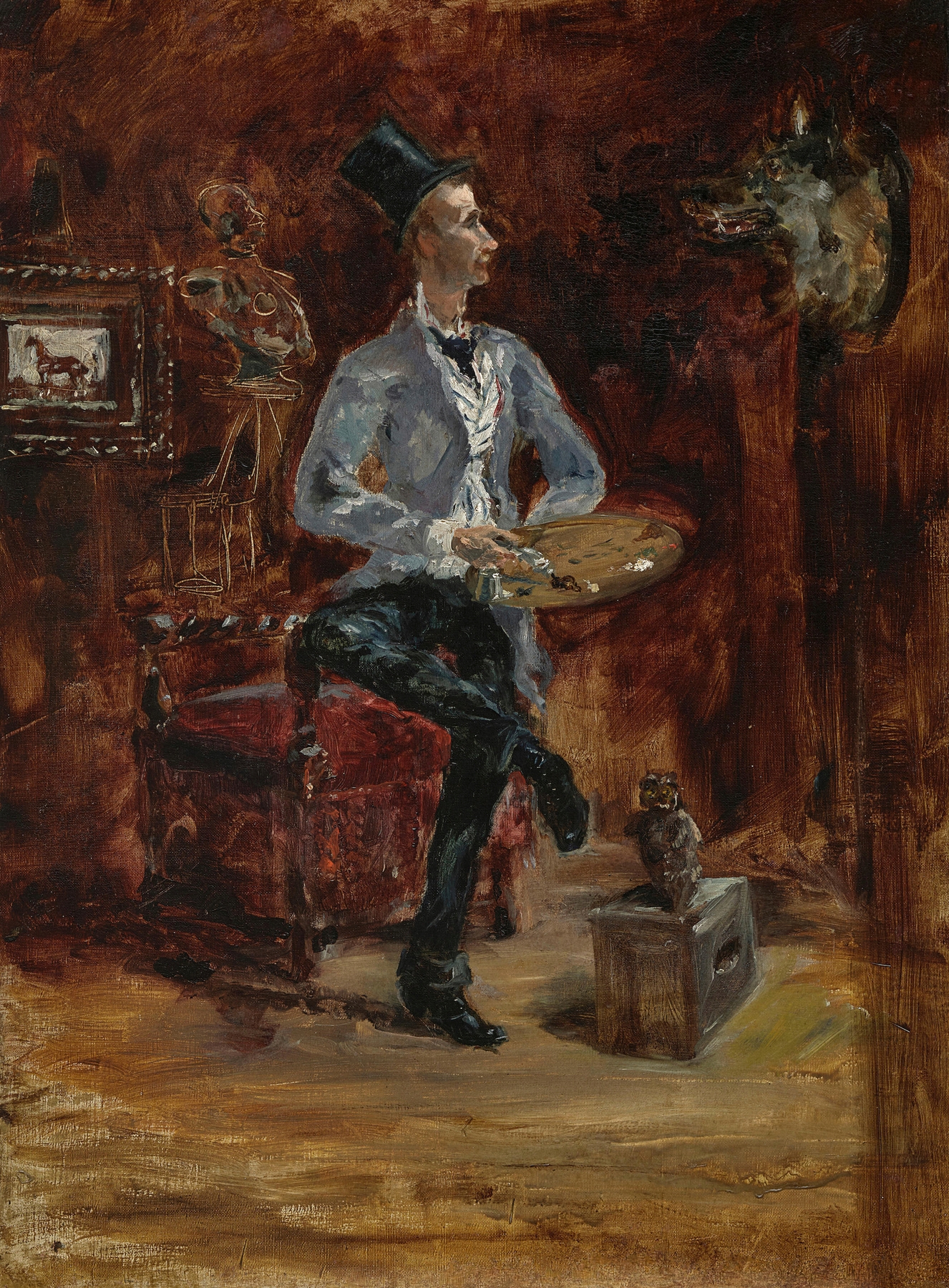 Princeteau dans son atelier (1881)
