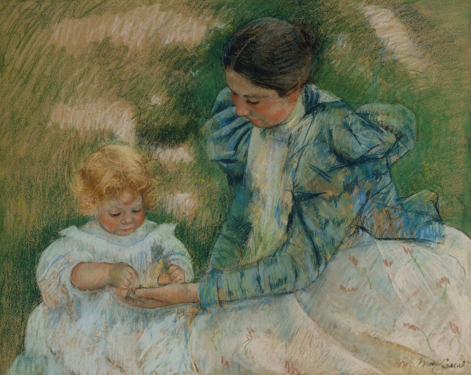 Mother Playing with Child (circa 1897)