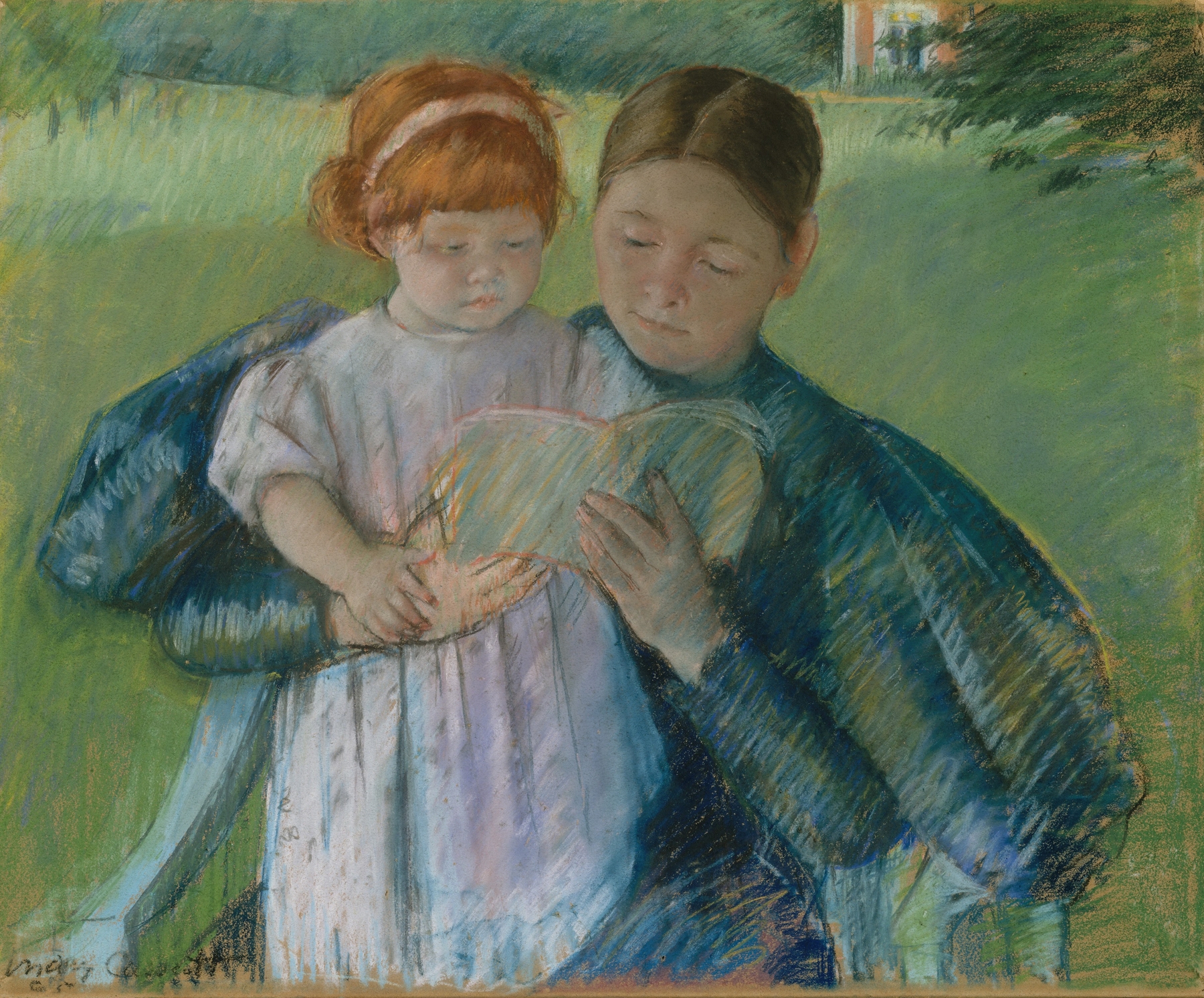 Nurse Reading to a Little Girl (1895)