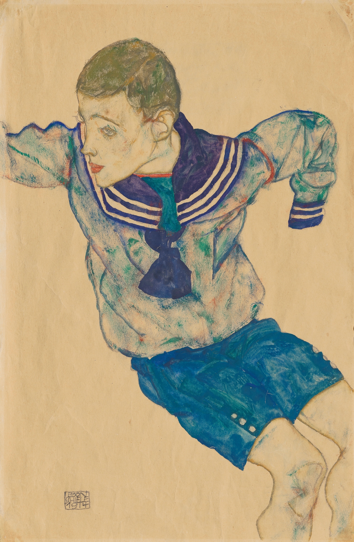 Knabe in Matrosenanzug (Boy in a Sailor Suit) (1914)