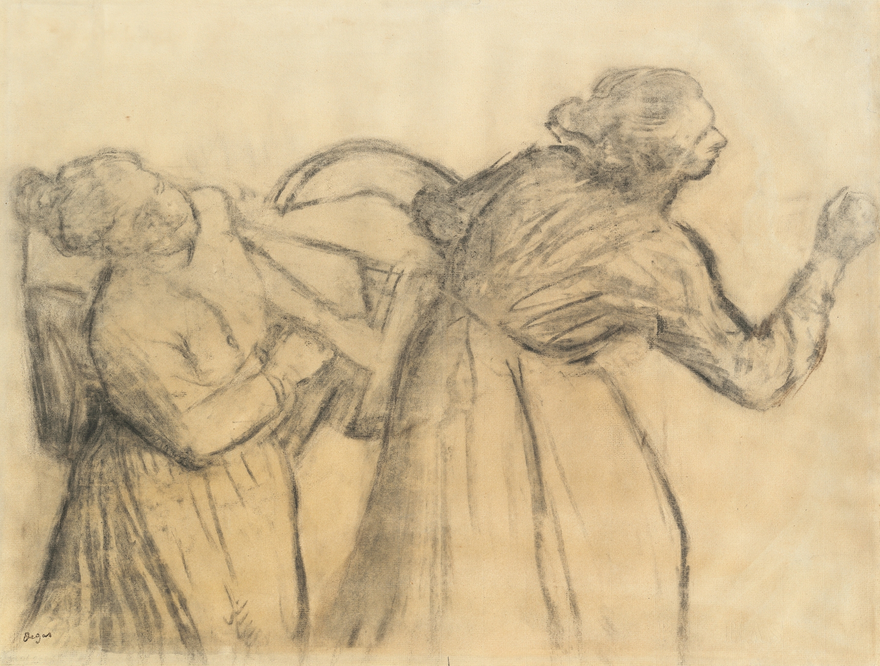 Laundress Carrying Linen (c. 1885-1895)