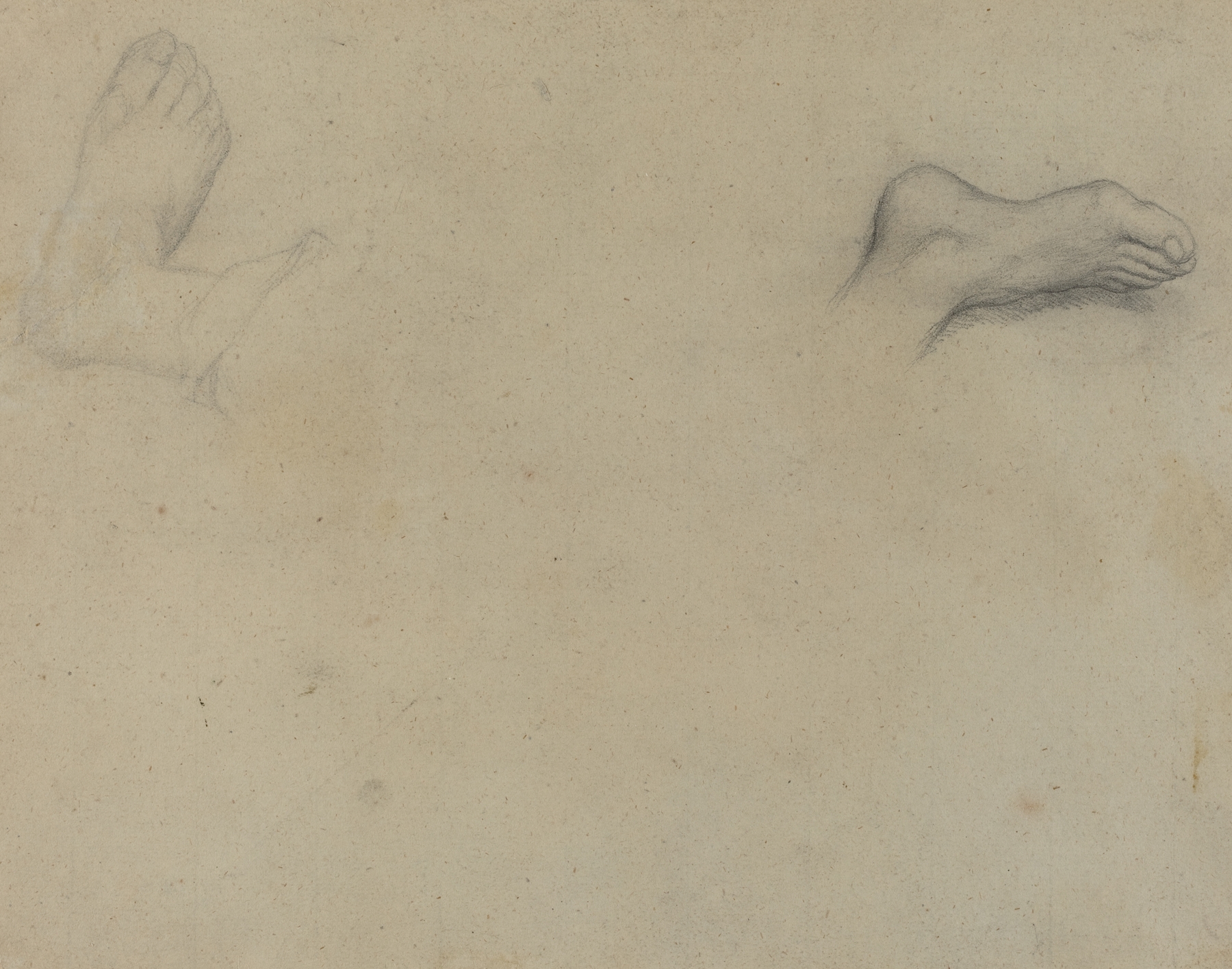 Studies of Feet (verso) (1855)