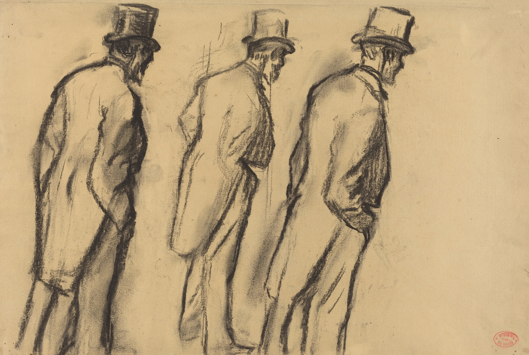Three Studies of Ludovic Halévy Standing (c. 1880)