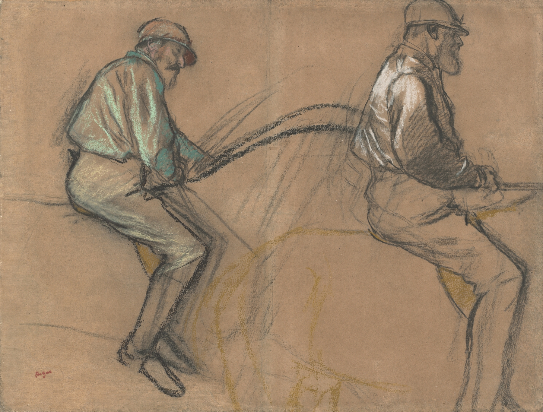 Two Studies of a Jockey (c. 1884)