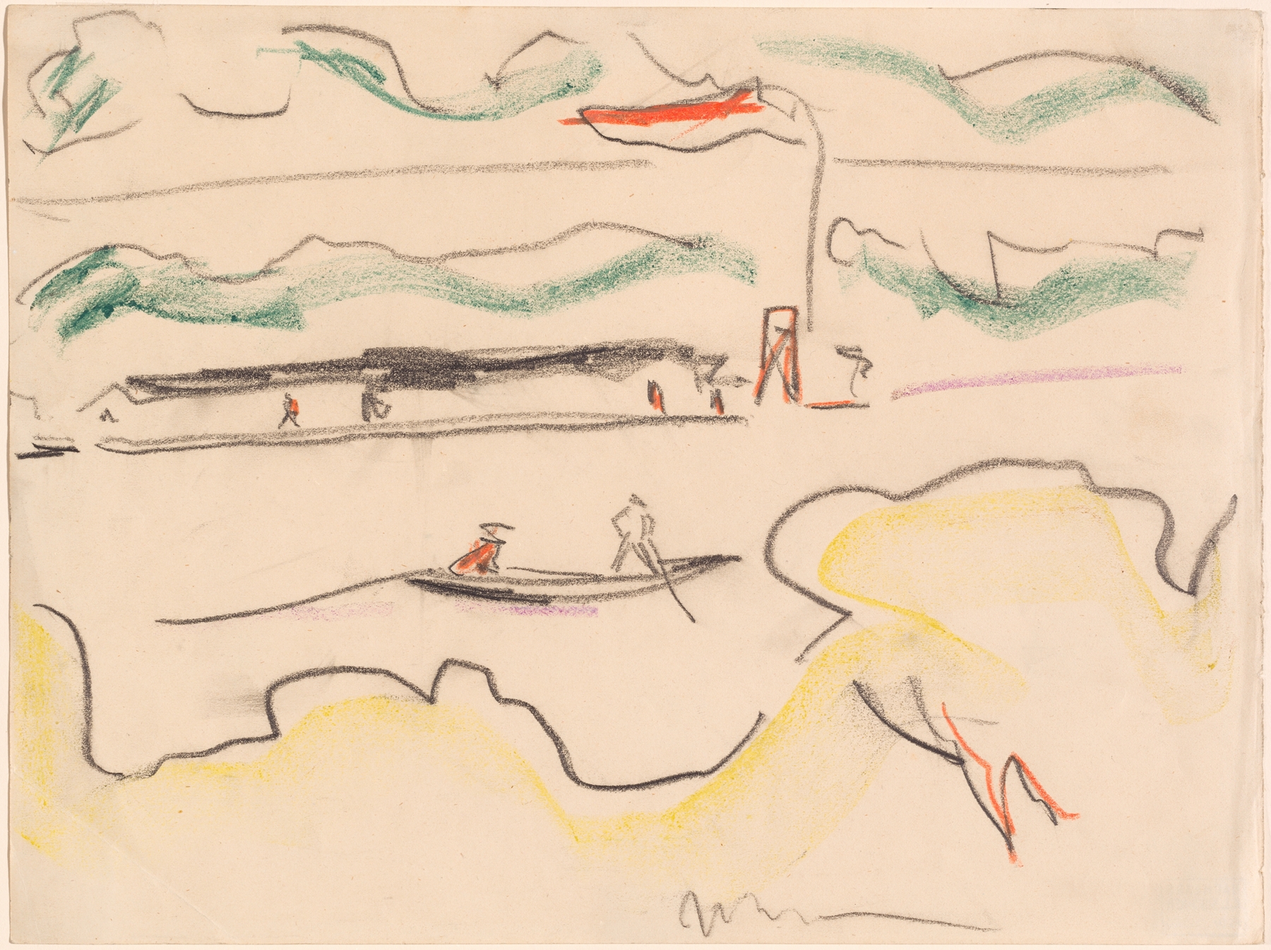 Elbe Landscape Near Dresden (1909)