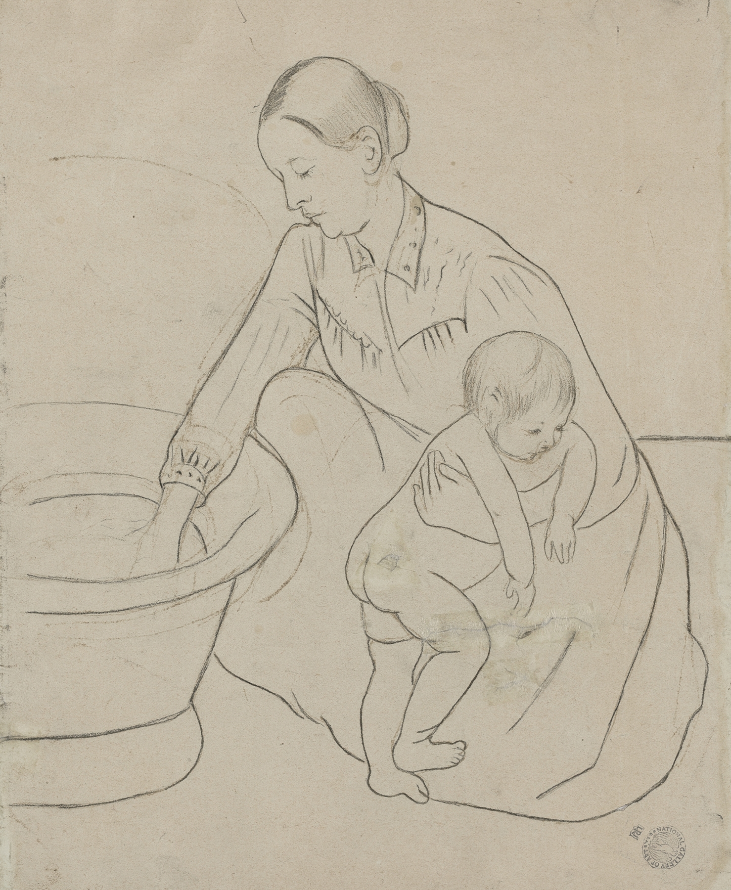 The Bath (verso) (1890-1891)