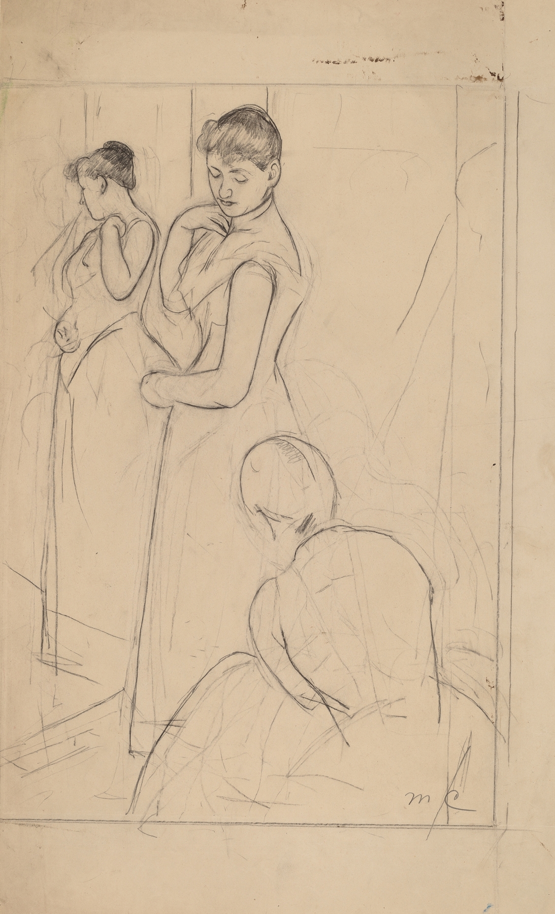 The Fitting (recto) (1890-1891)