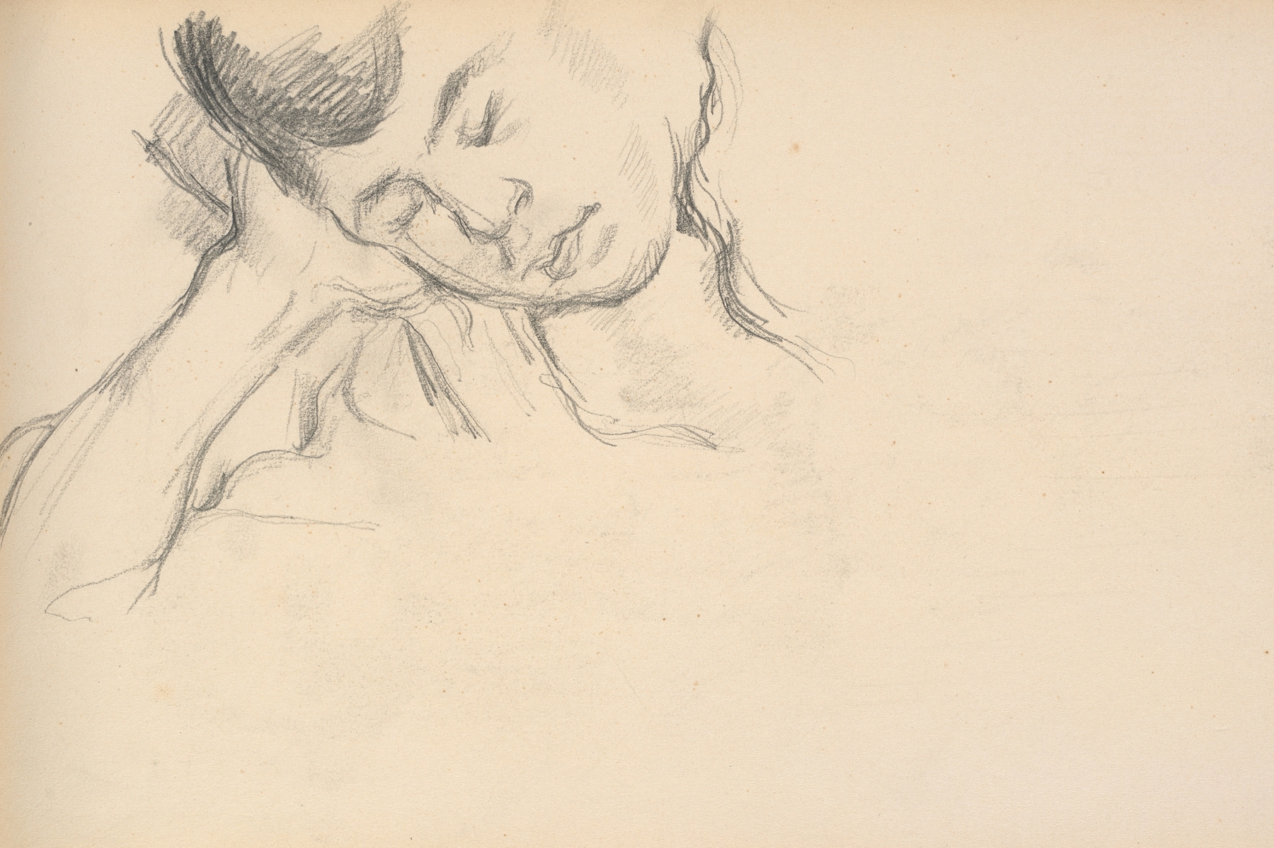 Figure Resting Head on Hand (c. 1889)