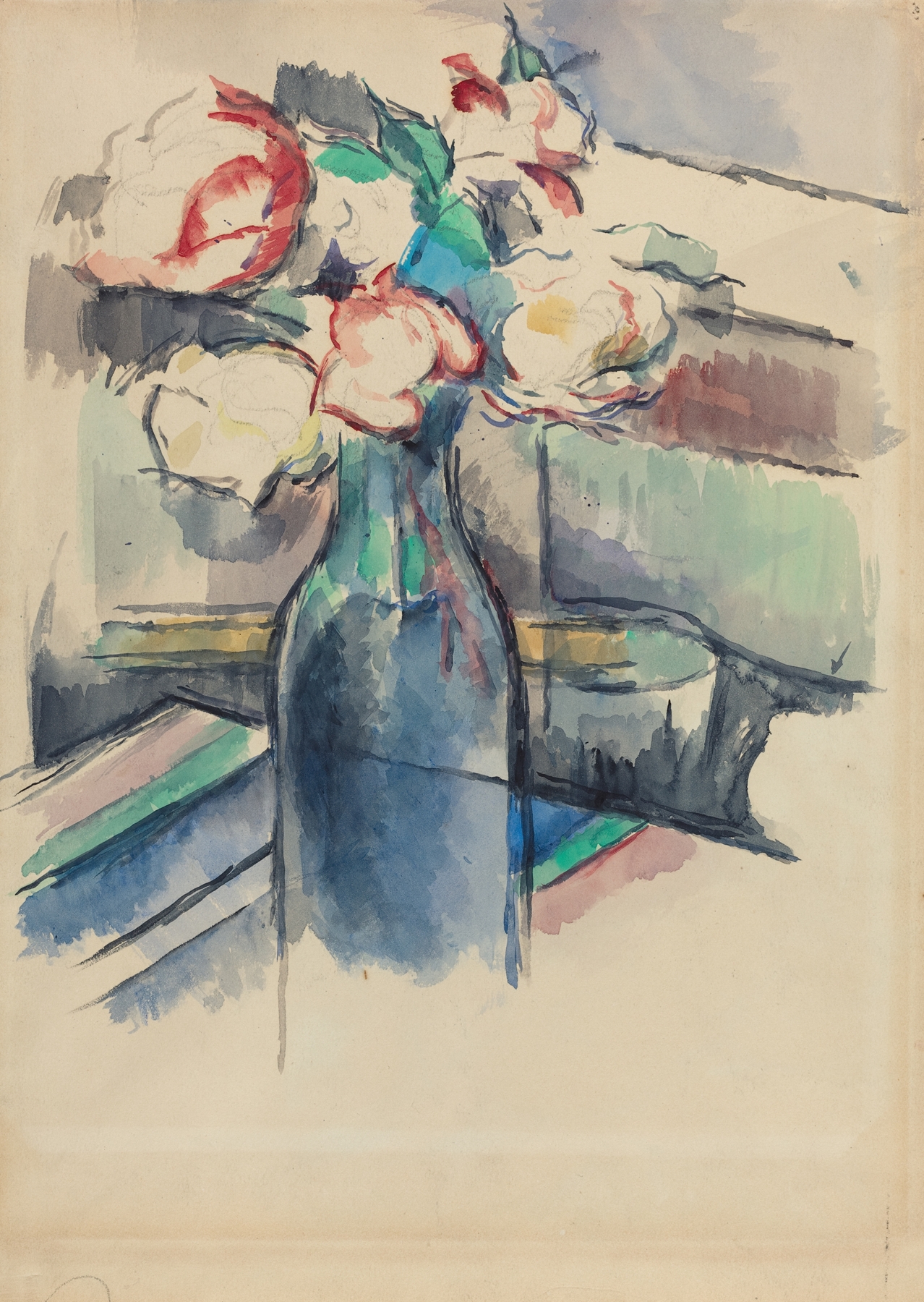 Roses in a Bottle (recto) (1900-1904)