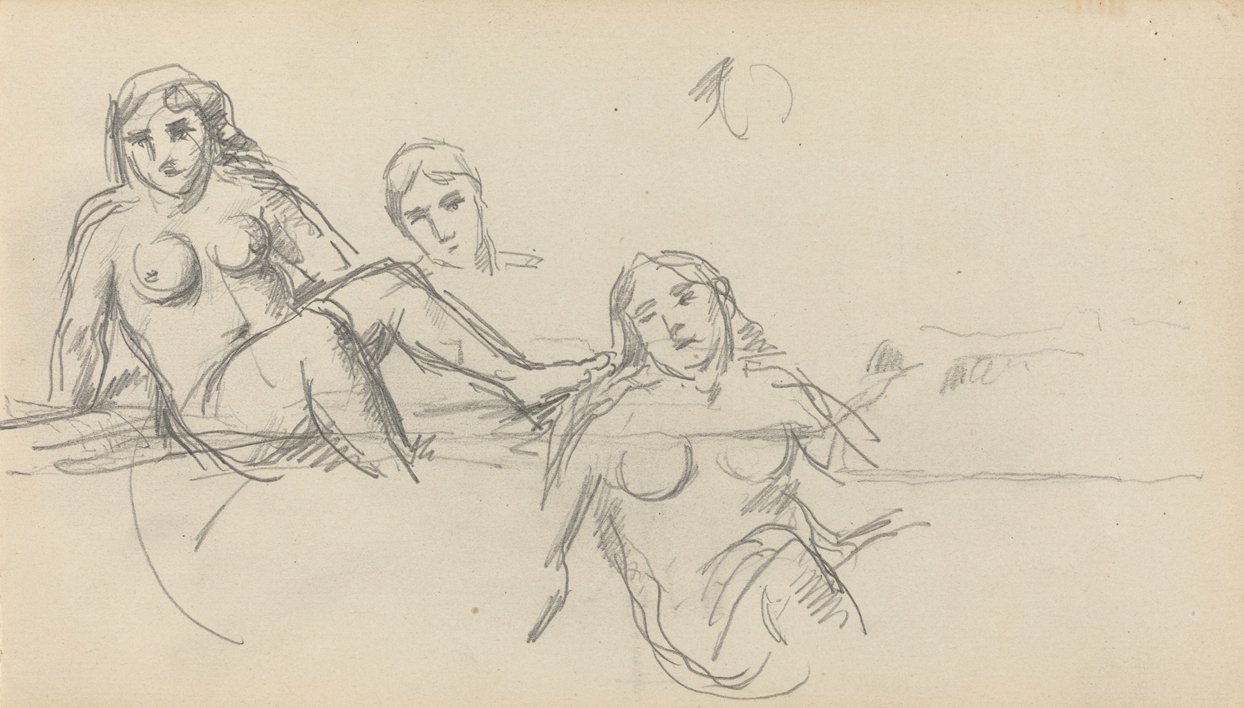 Seated Bather (verso) (1882-1885)