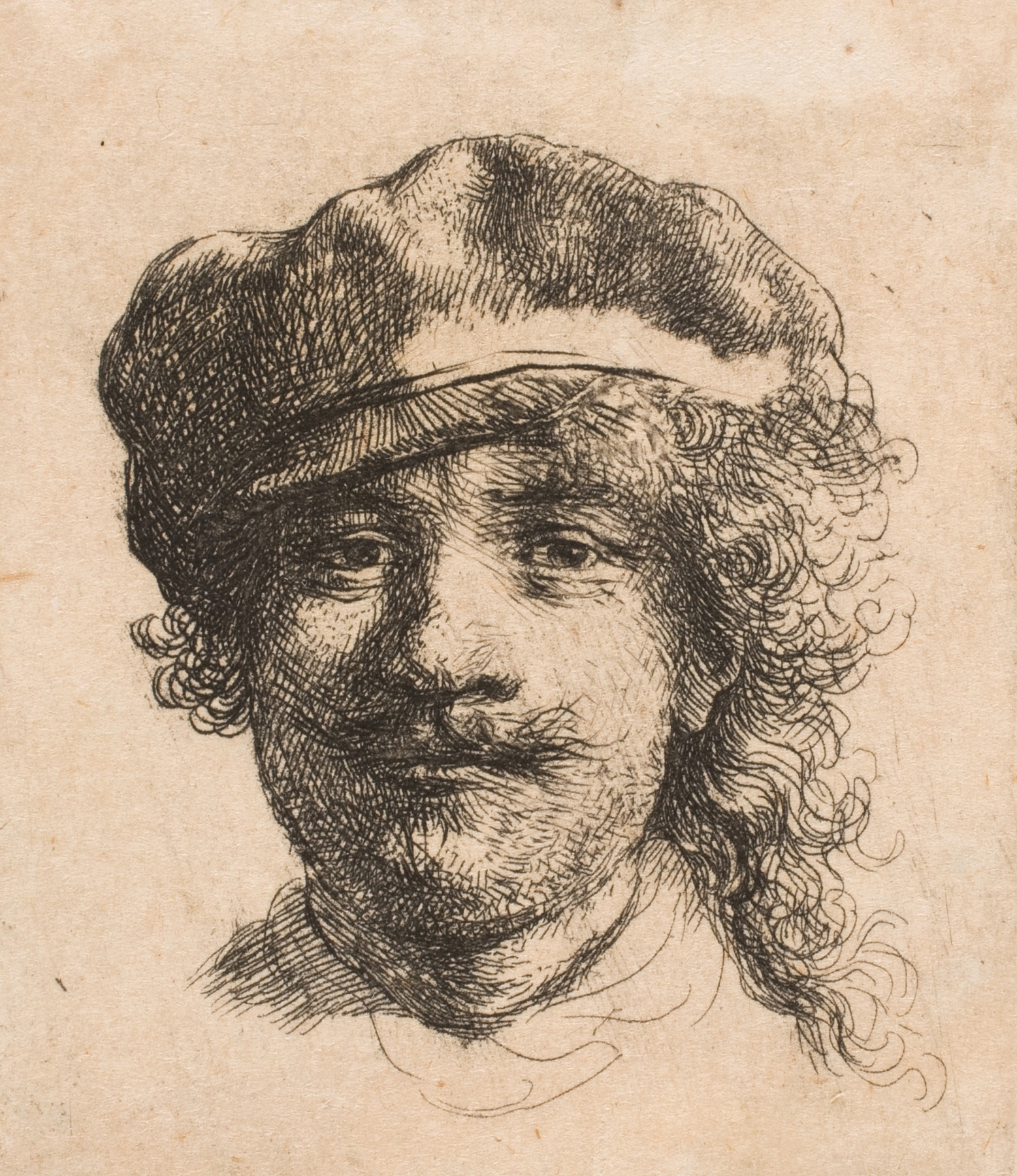 Rembrandt wearing a soft cap (1629 – 1632)