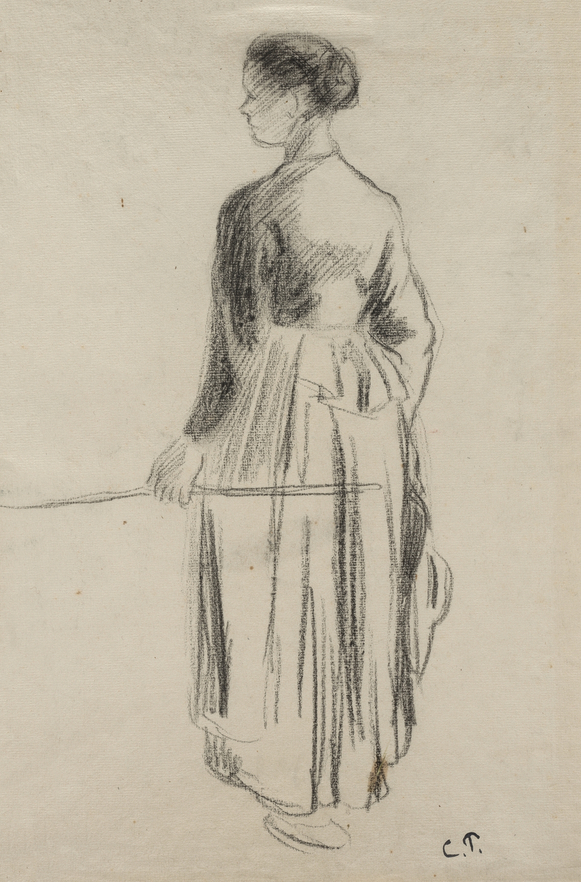 The Cowherdess, Eragny (1886)