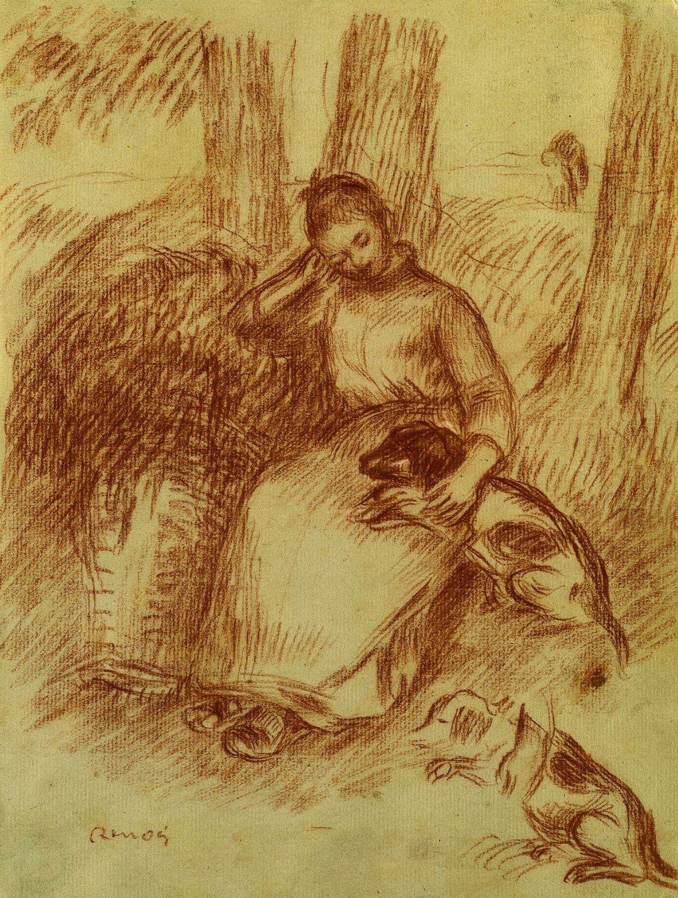 Peasant Girl with Dog (c. 1894)