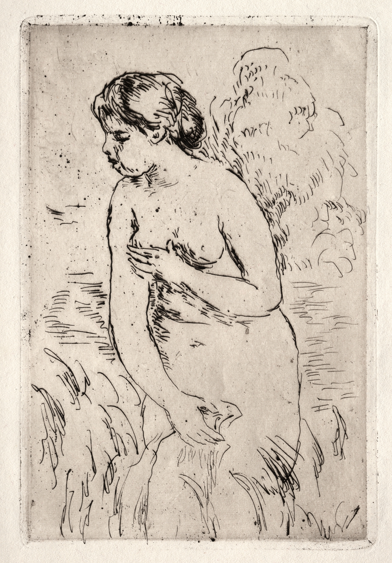 Bather Standing Up to Her Knees (1910)