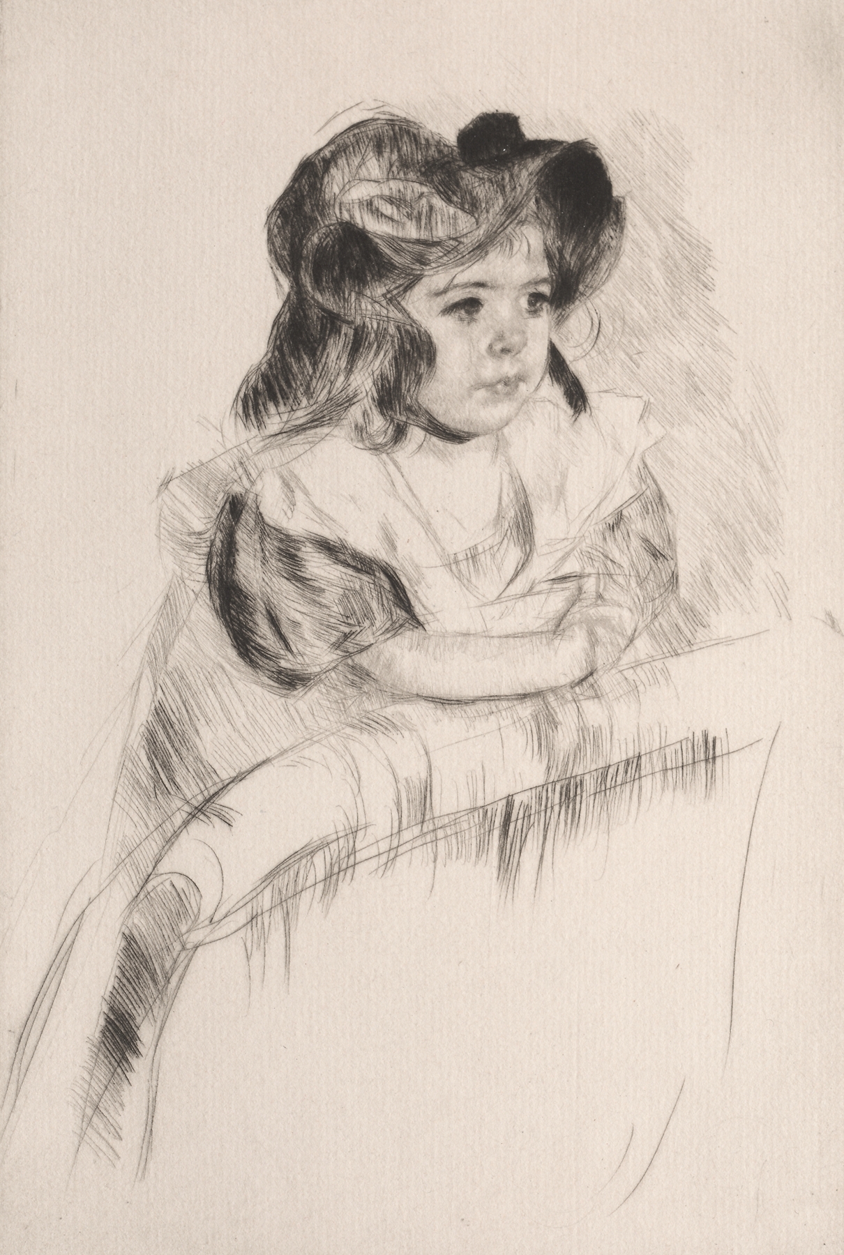 Margot, Resting Arms on Back of Armchair (c. 1903)