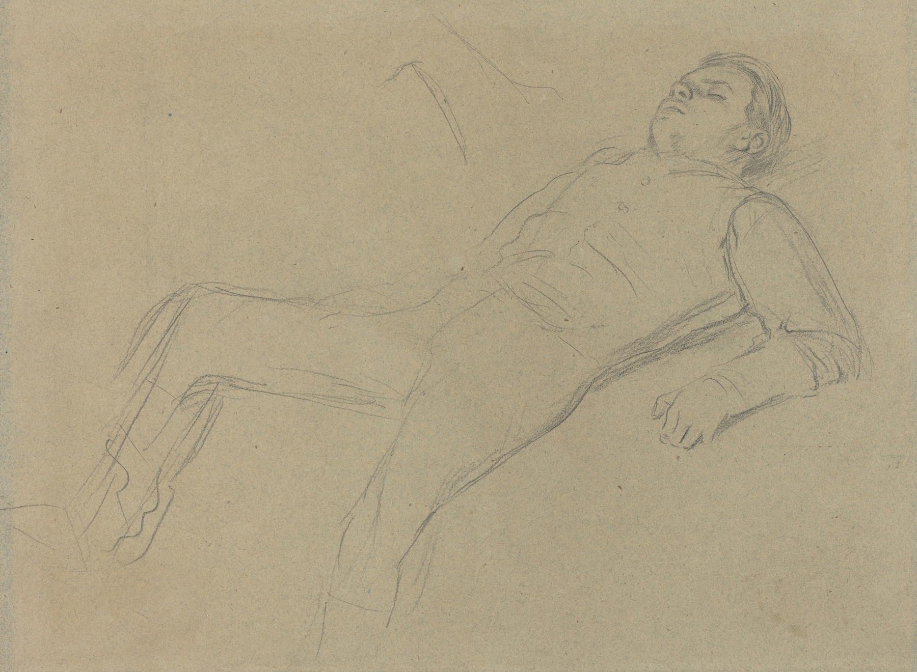 Fallen Jockey (study for ‘Scene from the Steeplechase – The Fallen Jockey’) II (c. 1866)