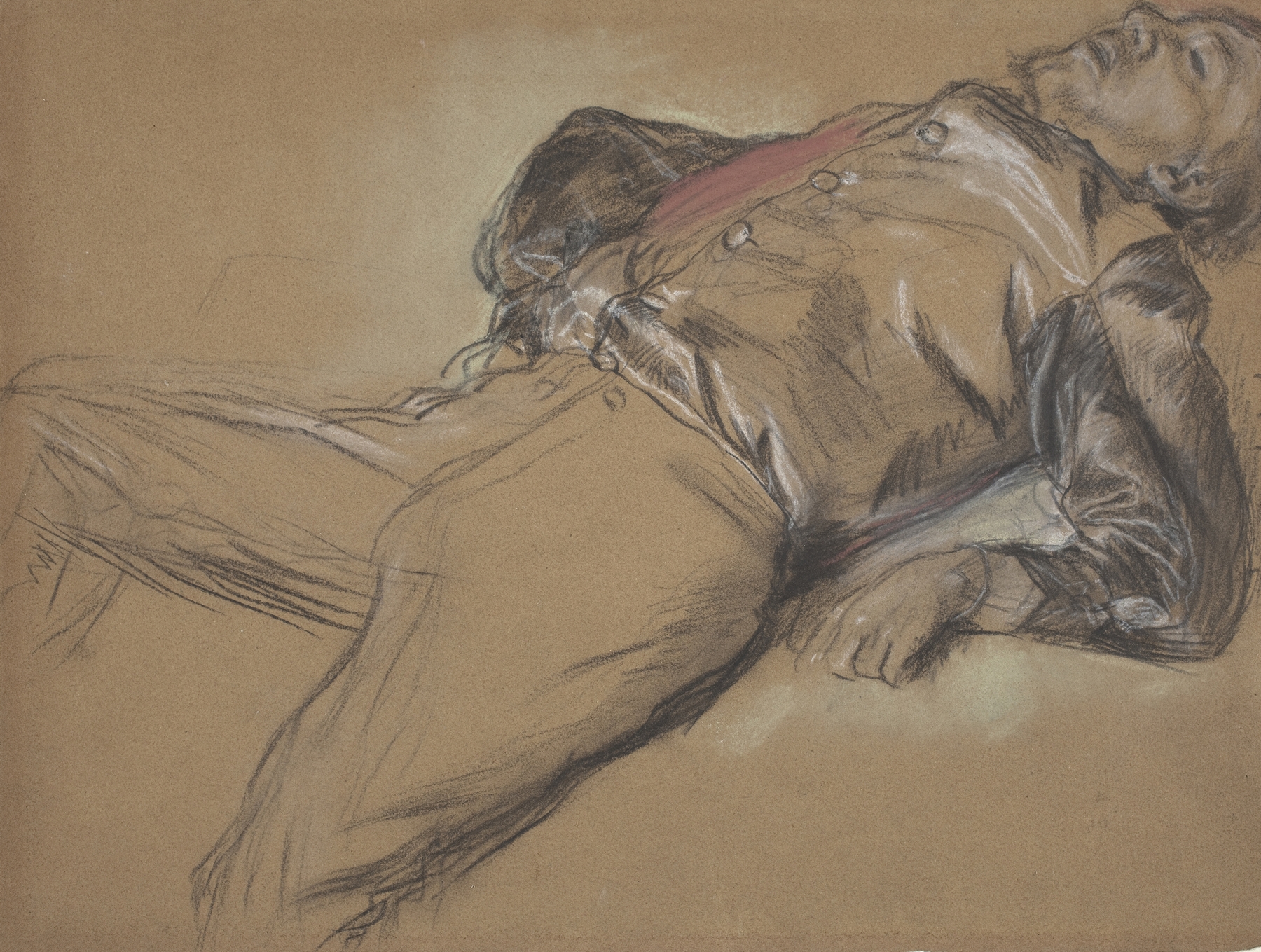 Fallen Jockey (study for ‘Scene from the Steeplechase – The Fallen Jockey’) (c. 1866)