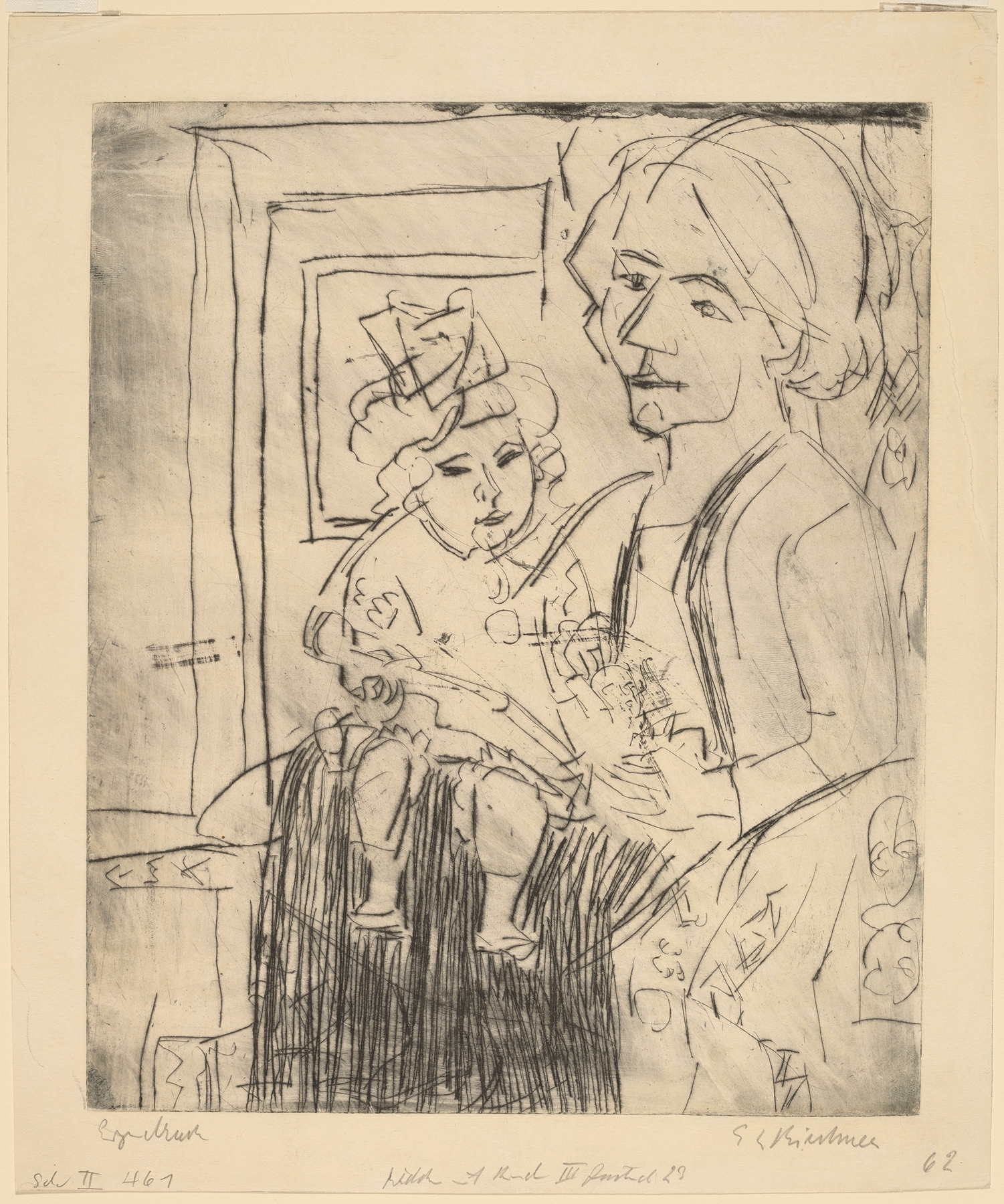 Young Woman with Child (1923)