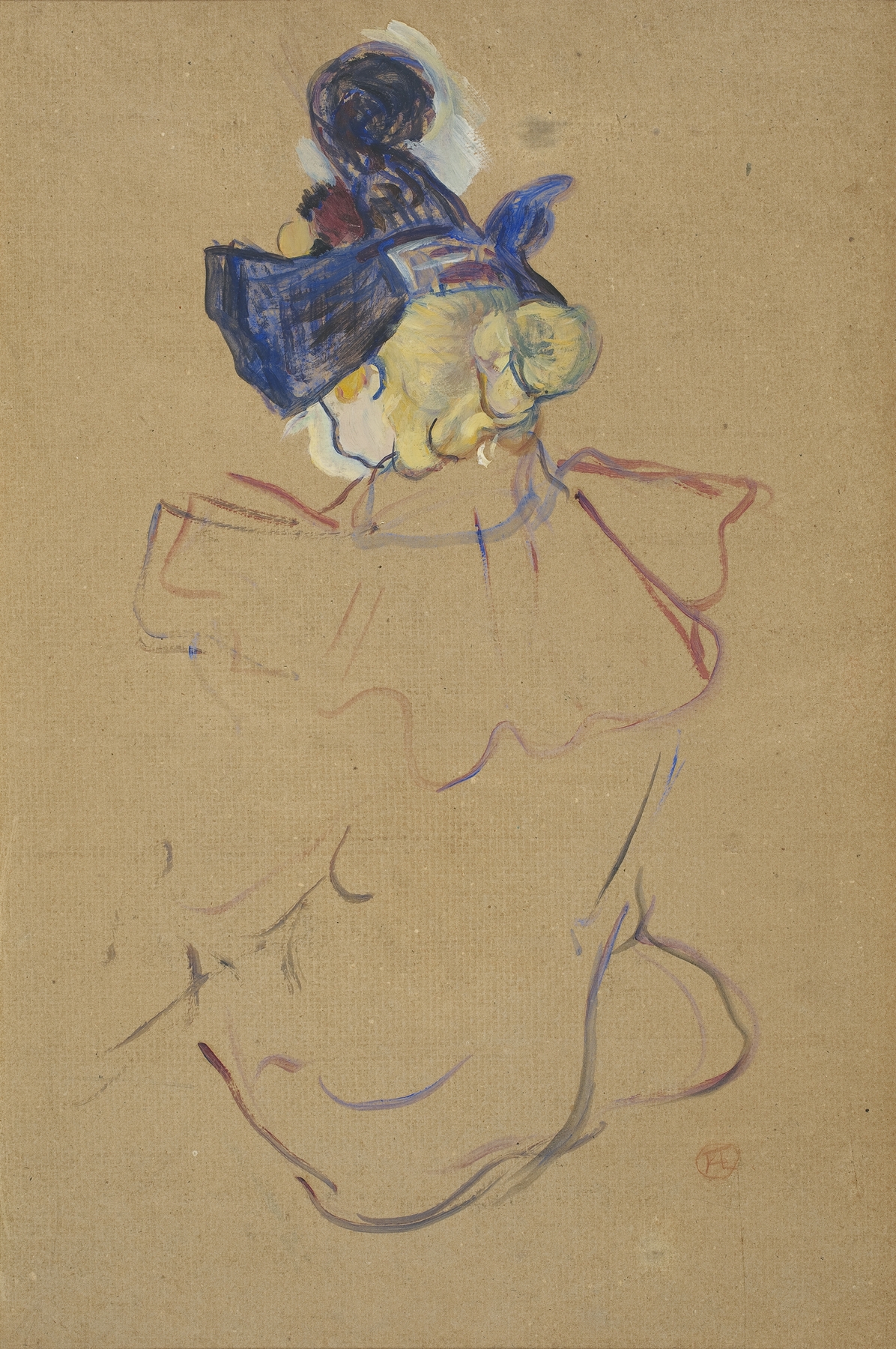 Seated Woman from Behind – Study for ‘Au Moulin Rouge’ (1892)