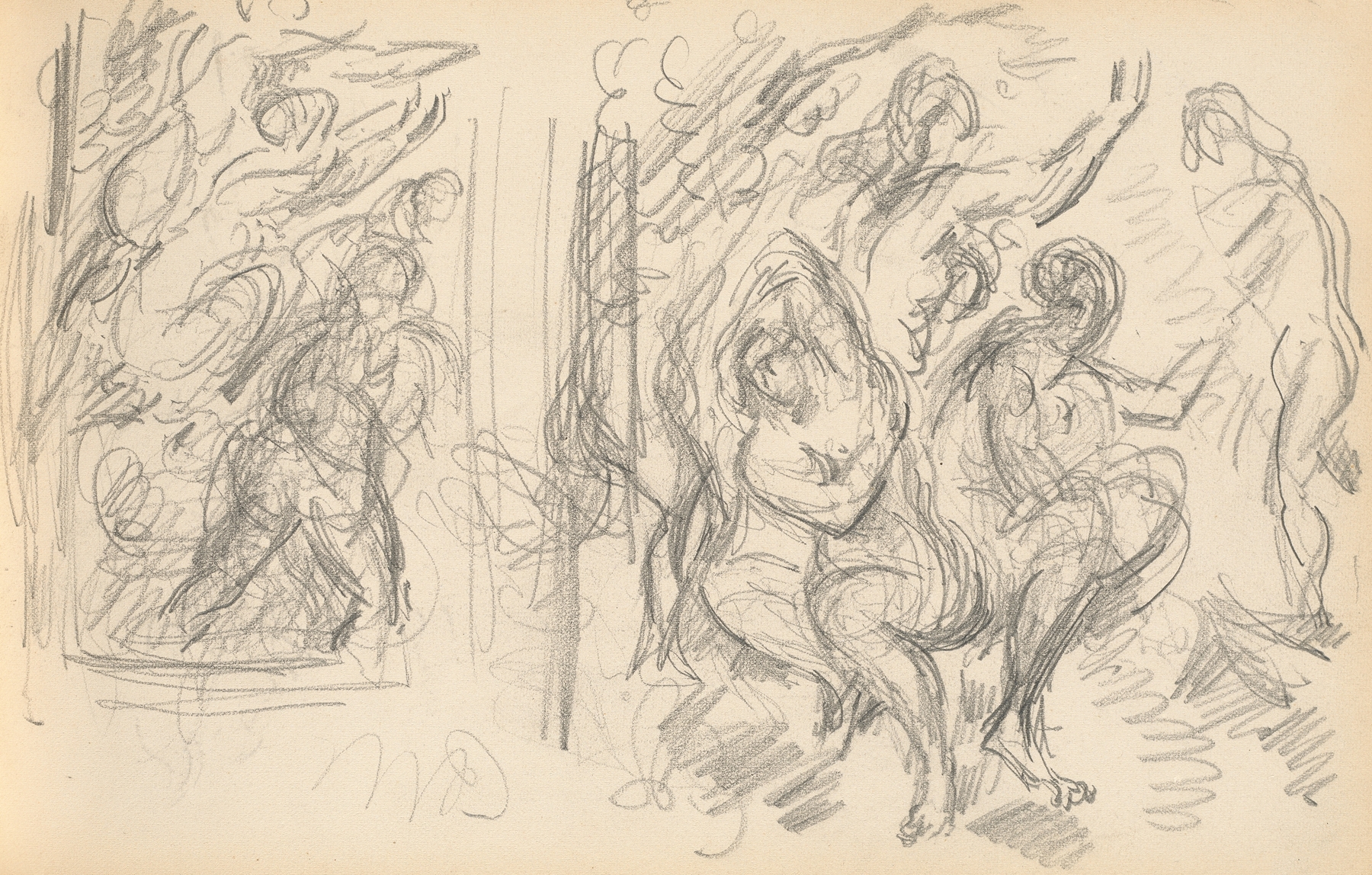 Two Studies for ‘The Judgement of Paris’ or ‘The Amorous Shepherd’ (1883-1886)