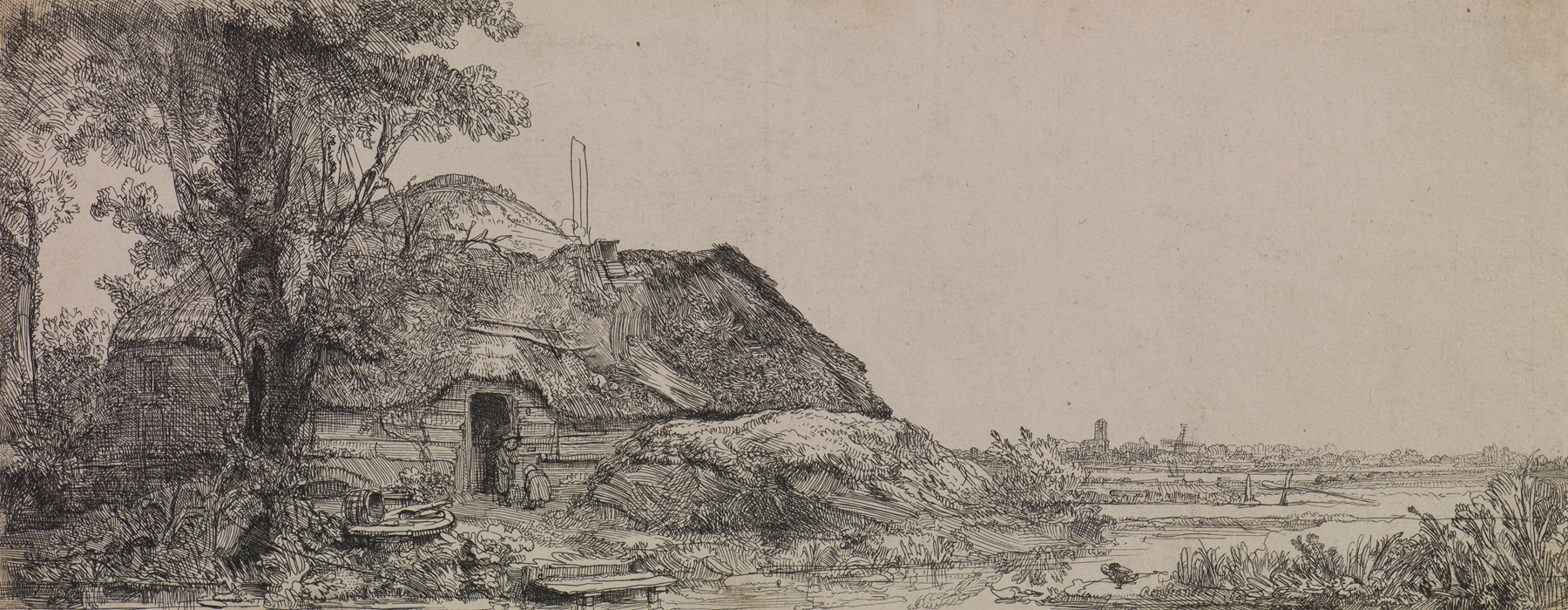 Landscape with a Cottage and a Large Tree (1641)