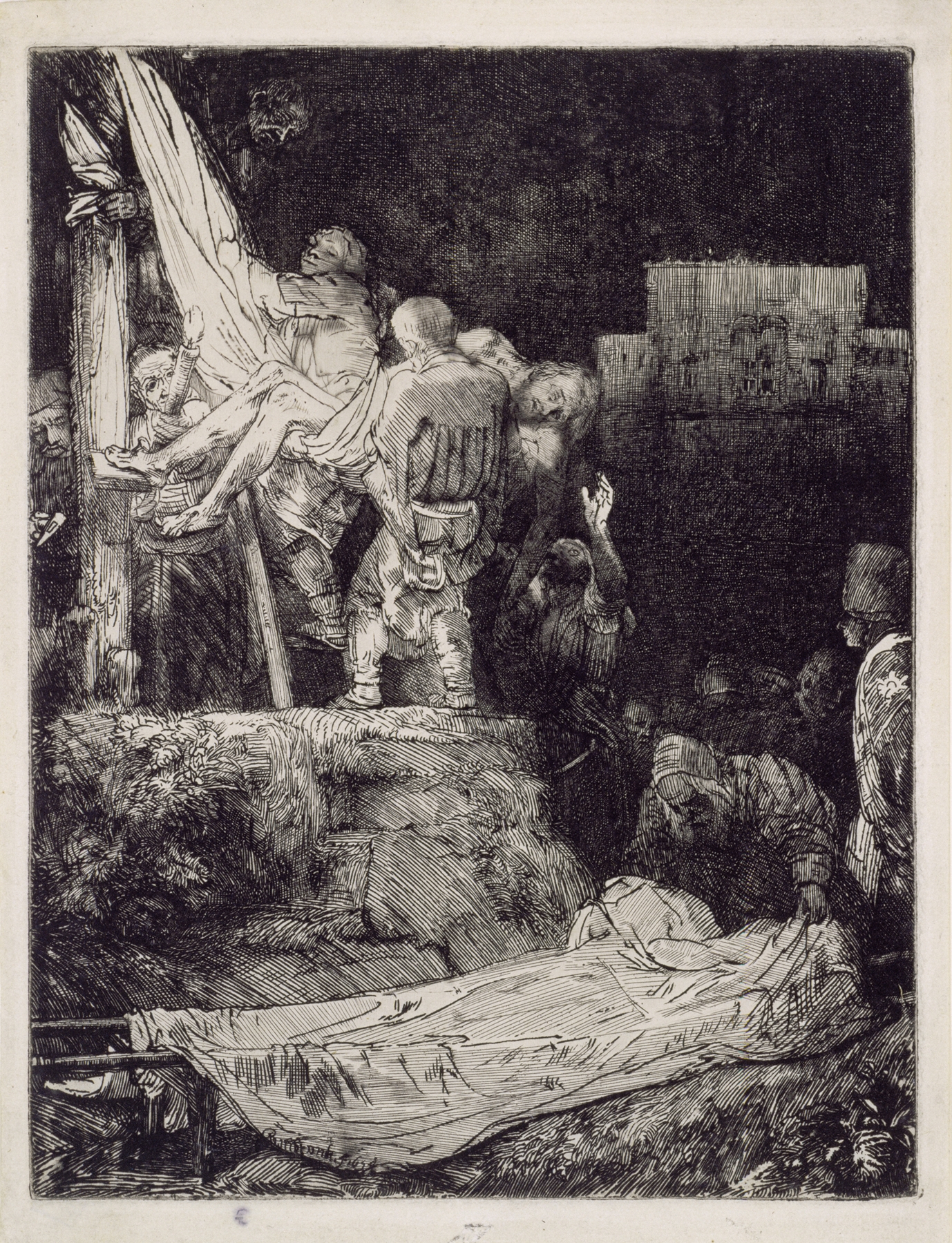 The Descent from the Cross by Torchlight (1654)