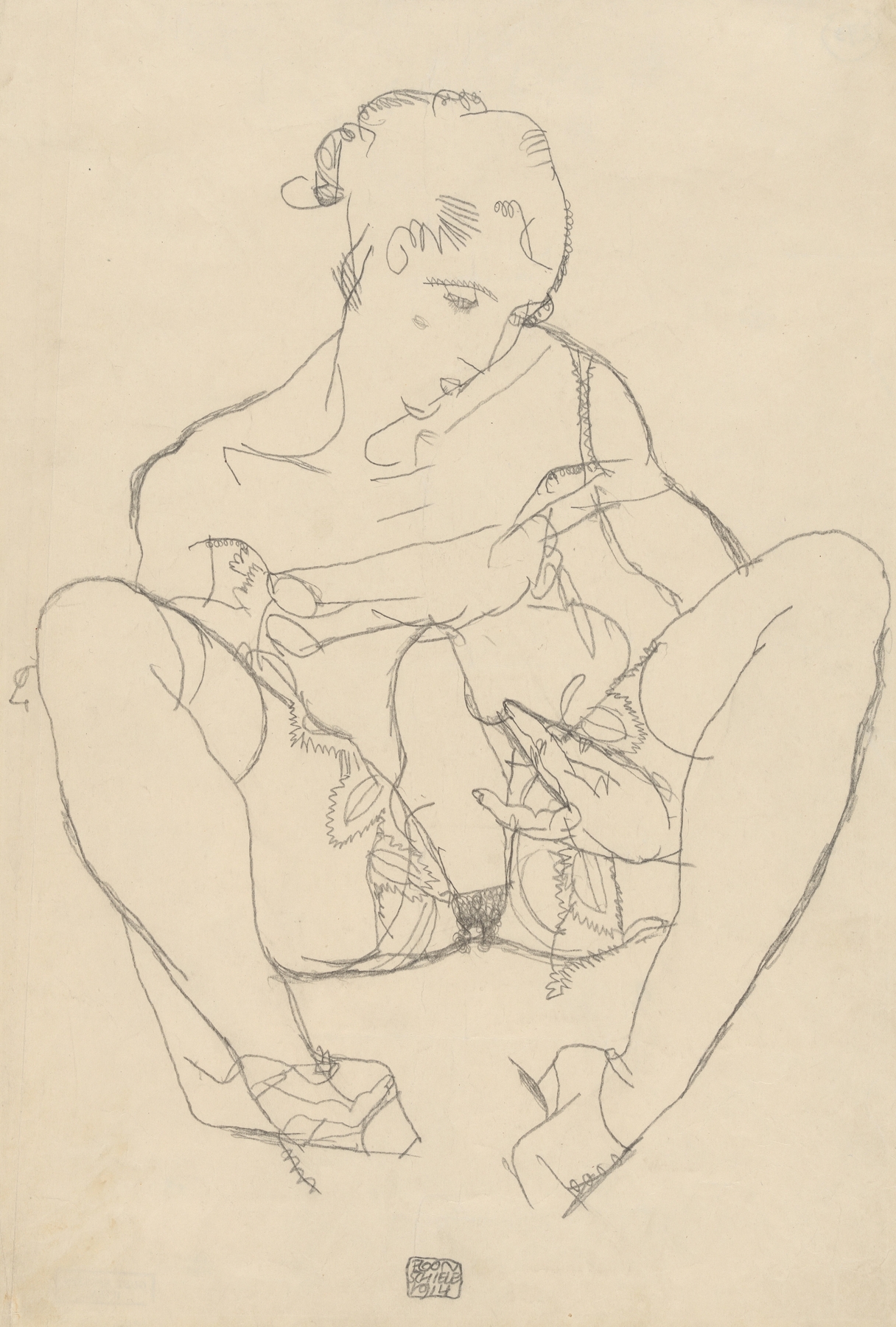 Seated Woman in Chemise (1914)