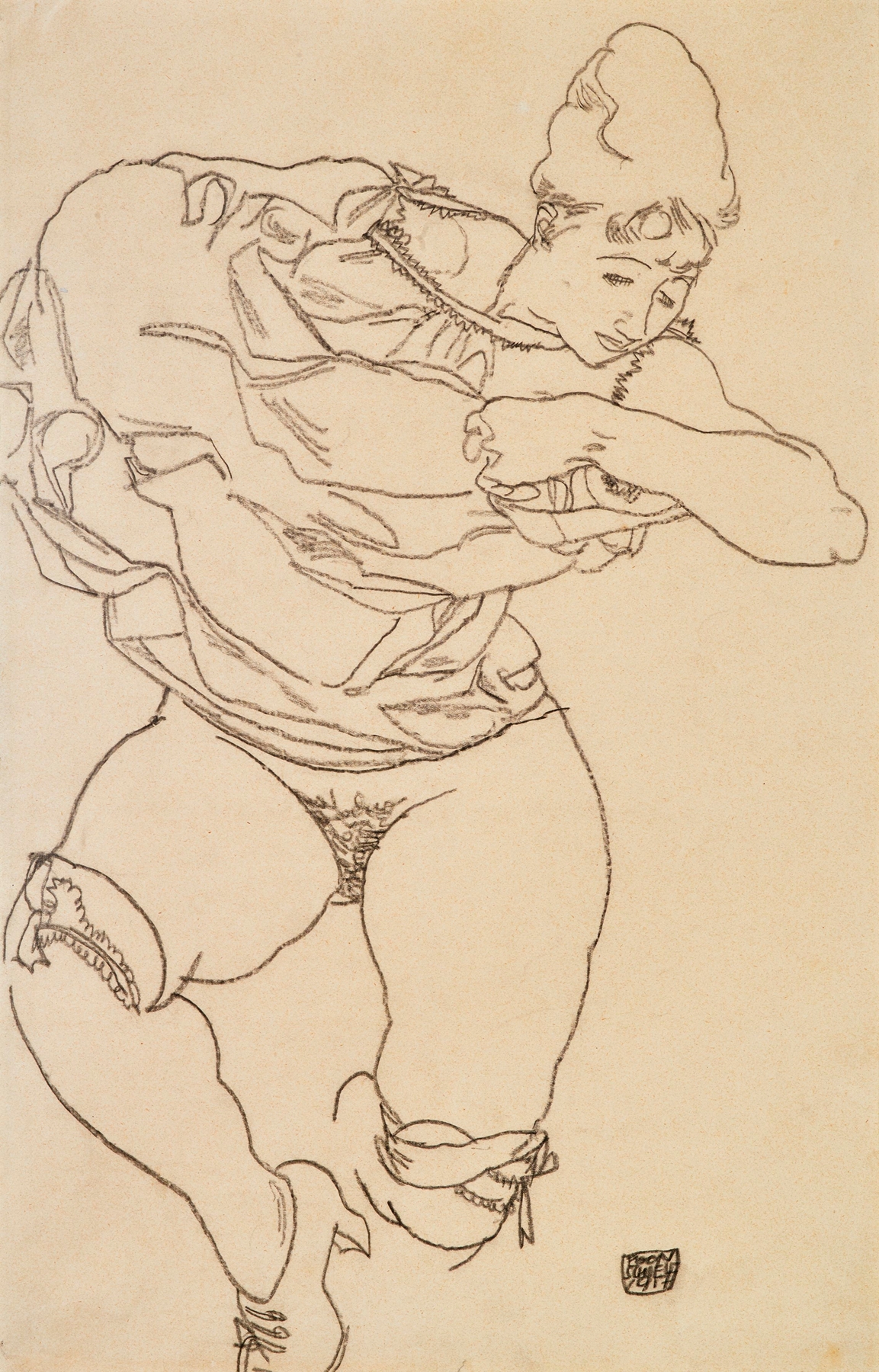Woman Undressing (1917)
