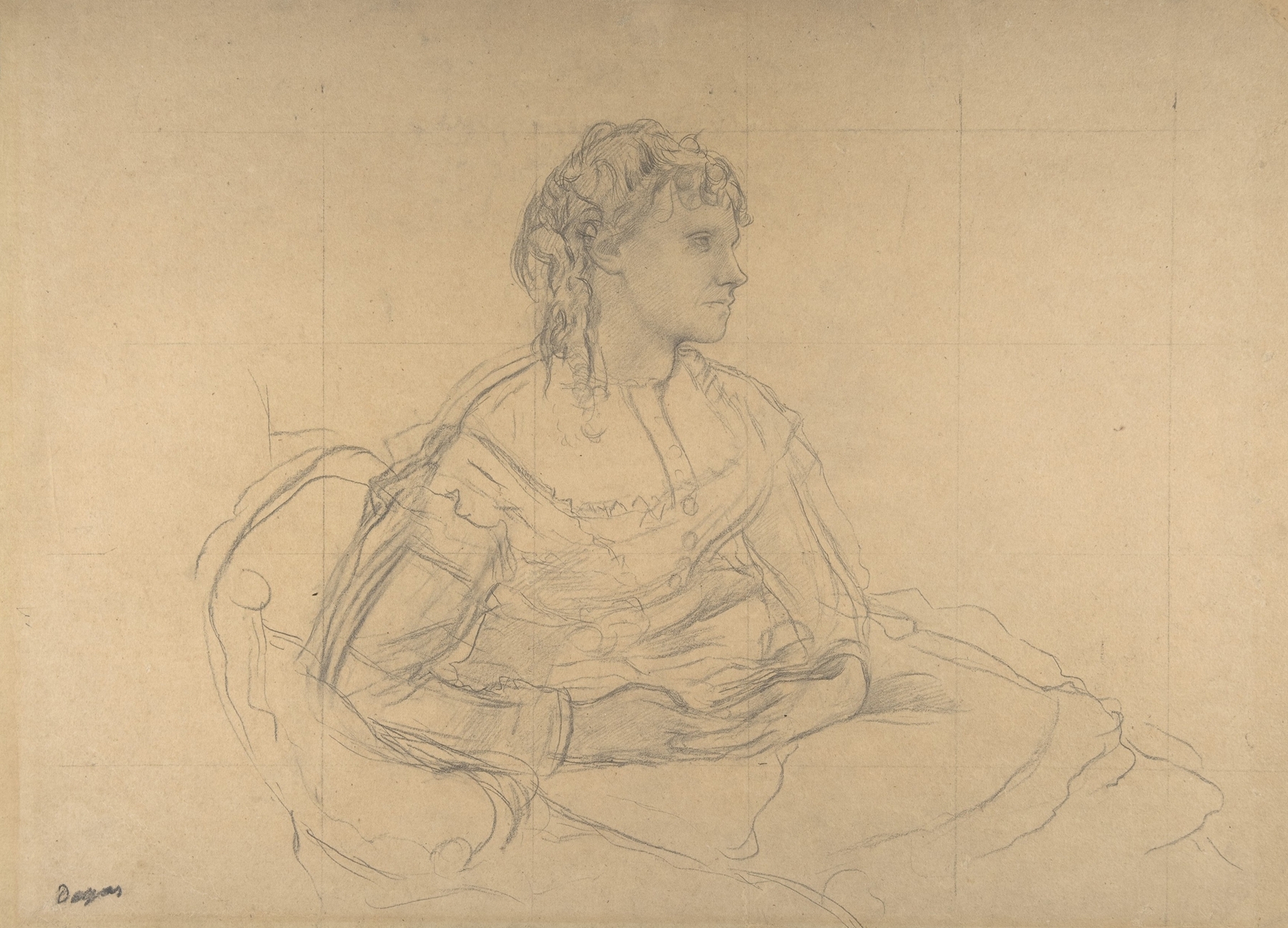 Study for ‘Mme Théodore Gobillard’ (née Yves Morisot) (1869)