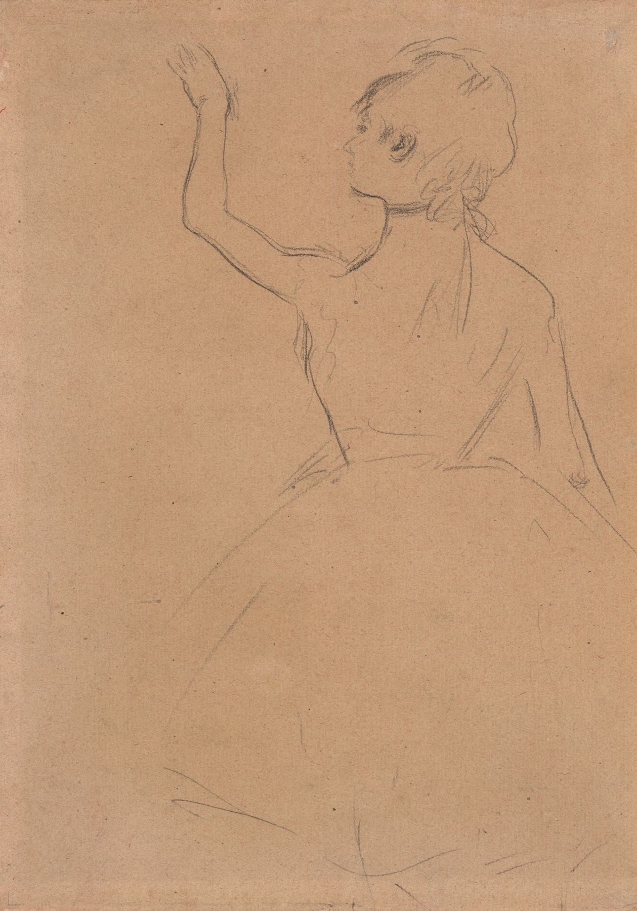 Study of a Ballet Dancer seen from the Back (1875)