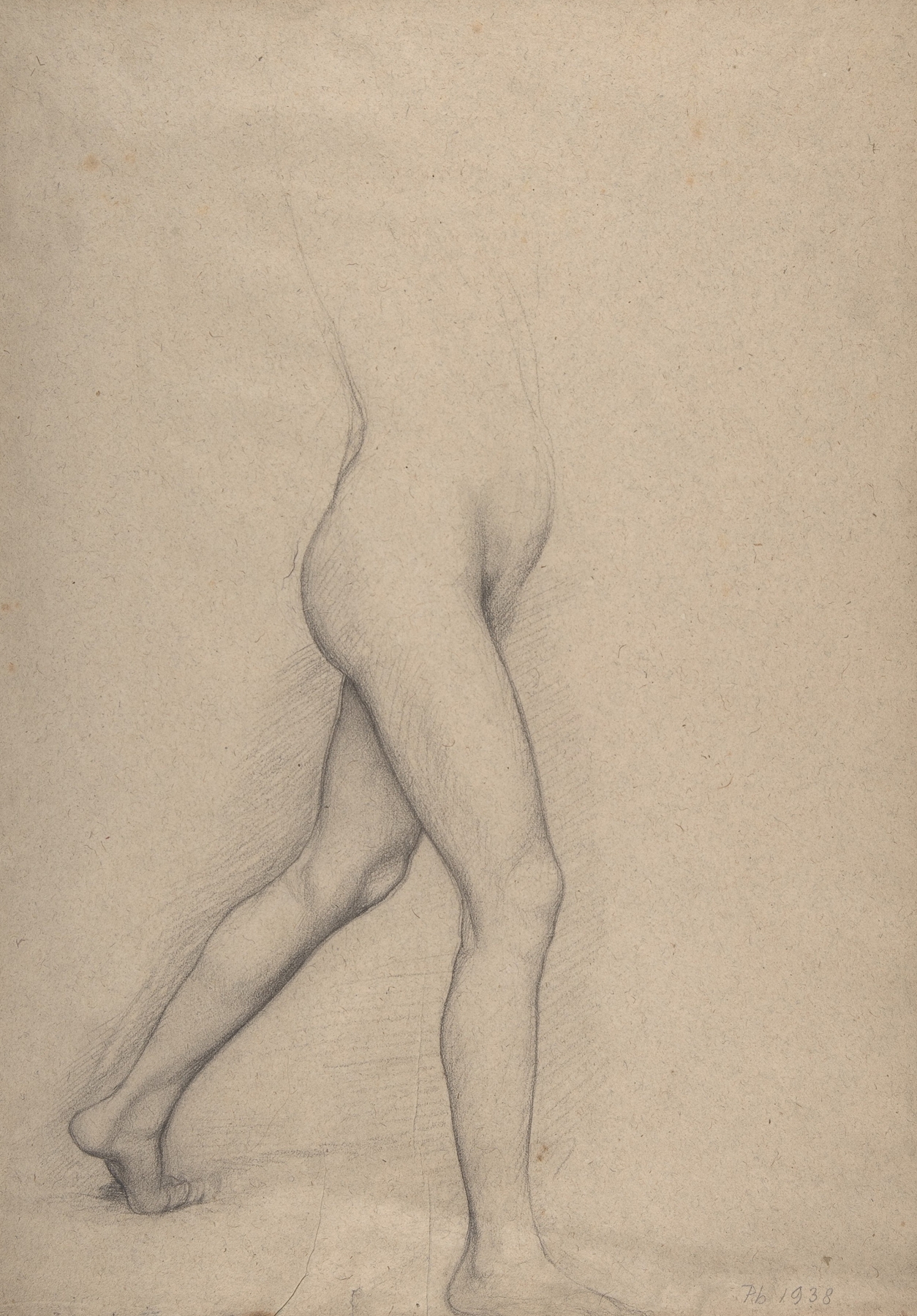 Study of a Girl’s Legs for the painting ‘Young Spartans’ (ca. 1860–62)