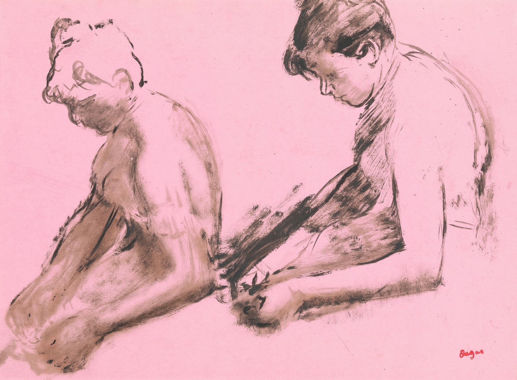 Two Studies of Dancers (ca. 1873)
