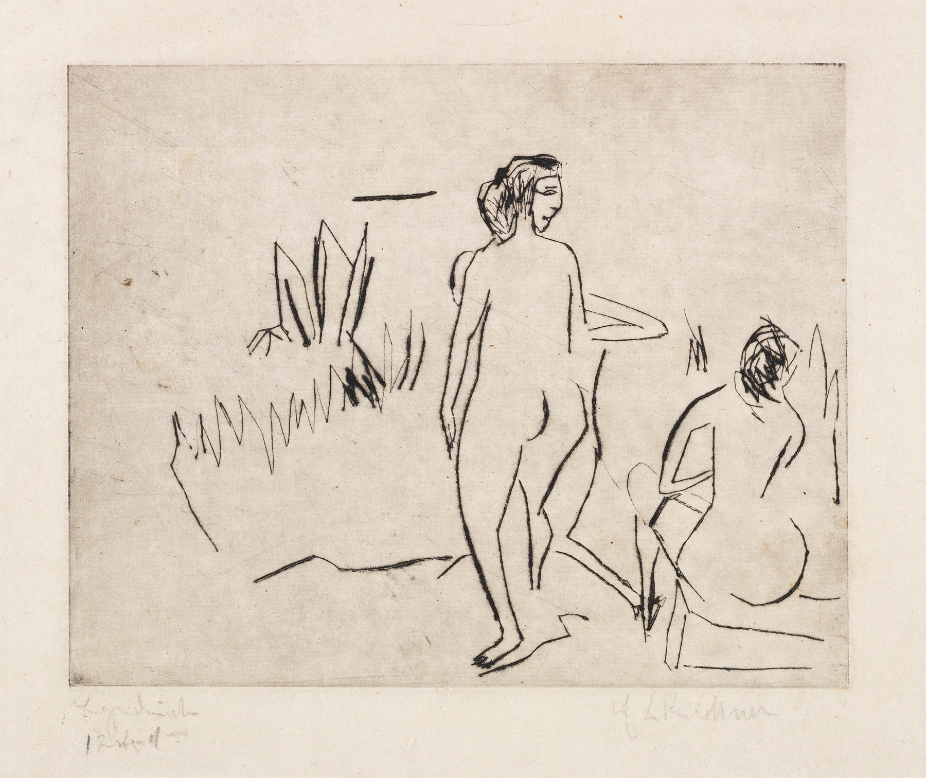 Moritzburger Badende am Schilf (1910)