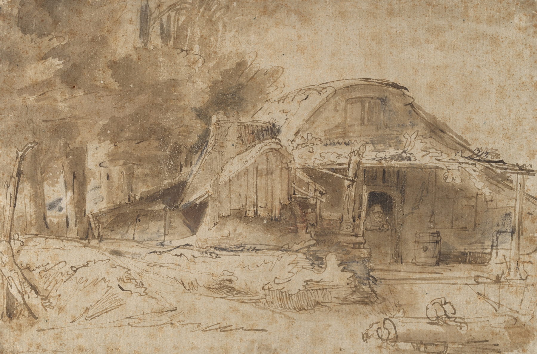 Cottage near the Entrance to a Wood (1644)