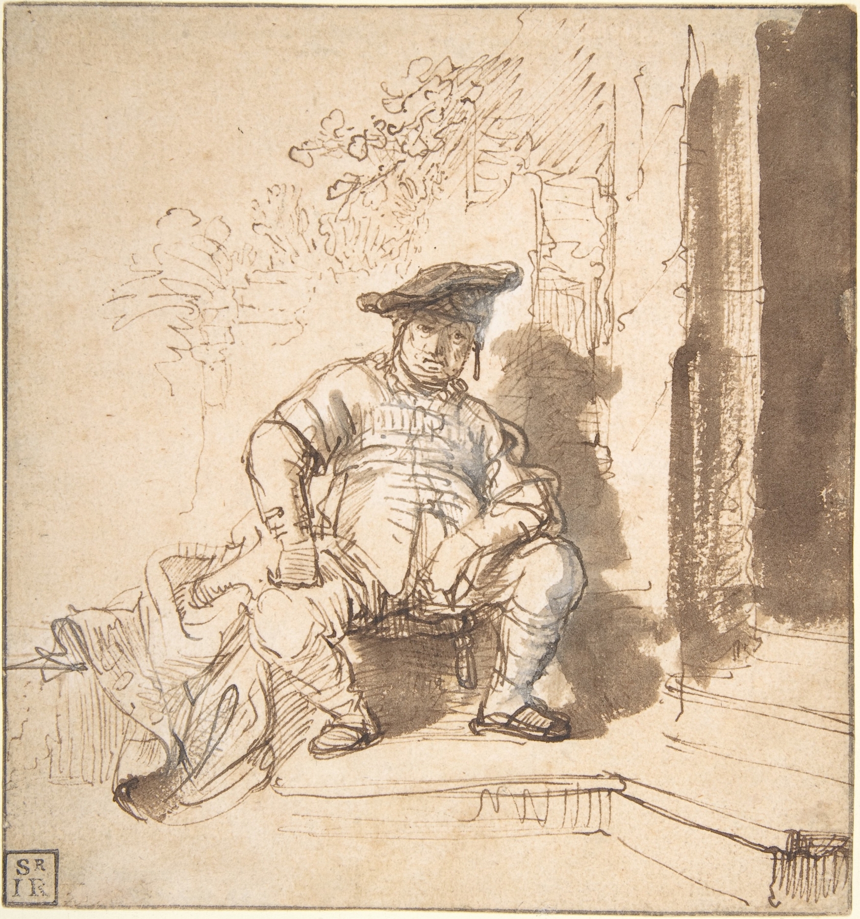 Seated Man Wearing a Flat Cap (1635–40)