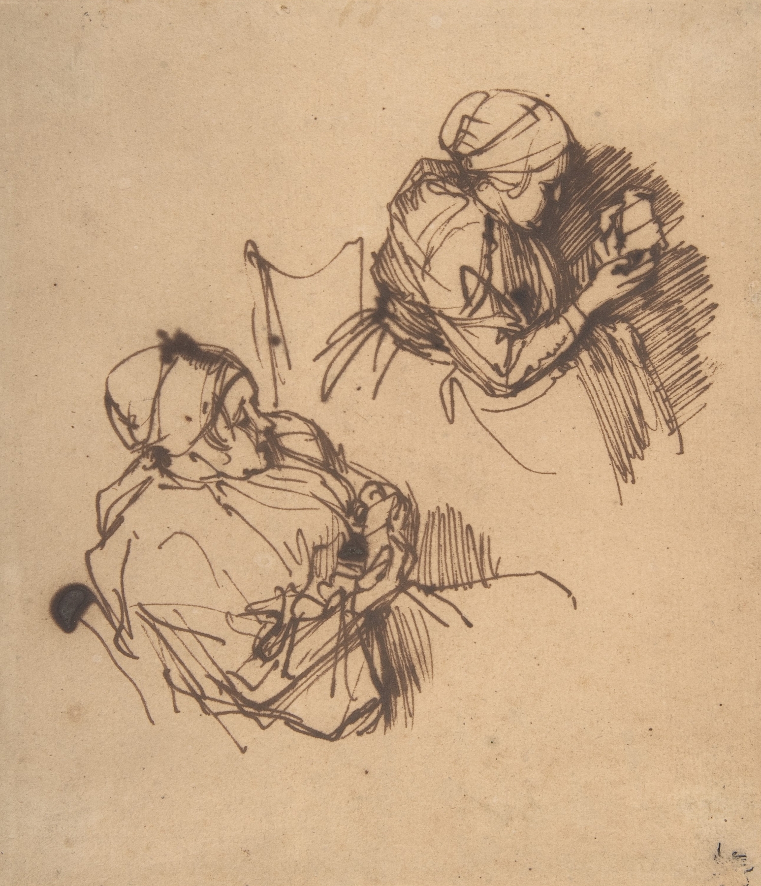 Two Studies of a Woman Reading (1635–40)