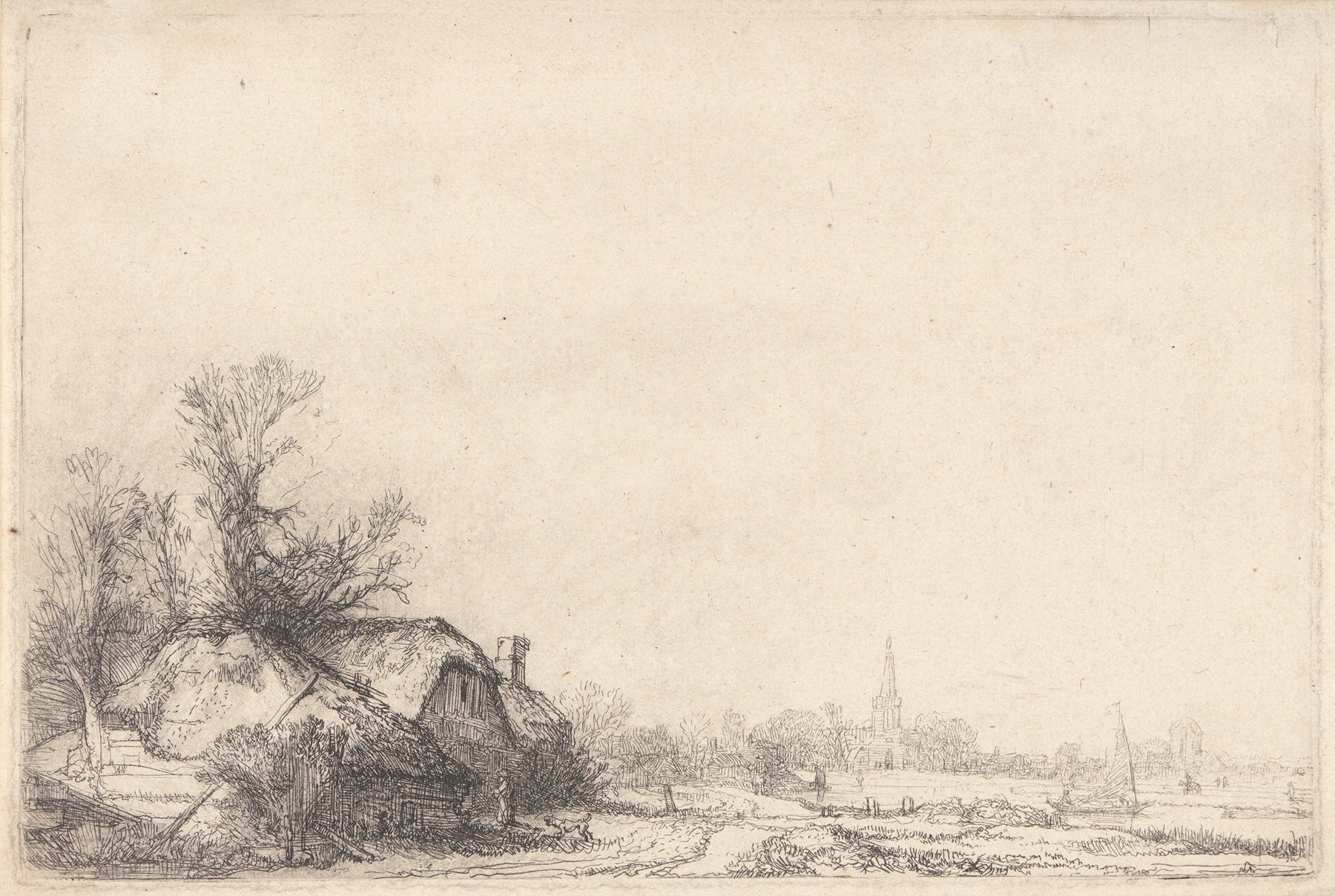 Cottage beside a Canal (ca. 1645)